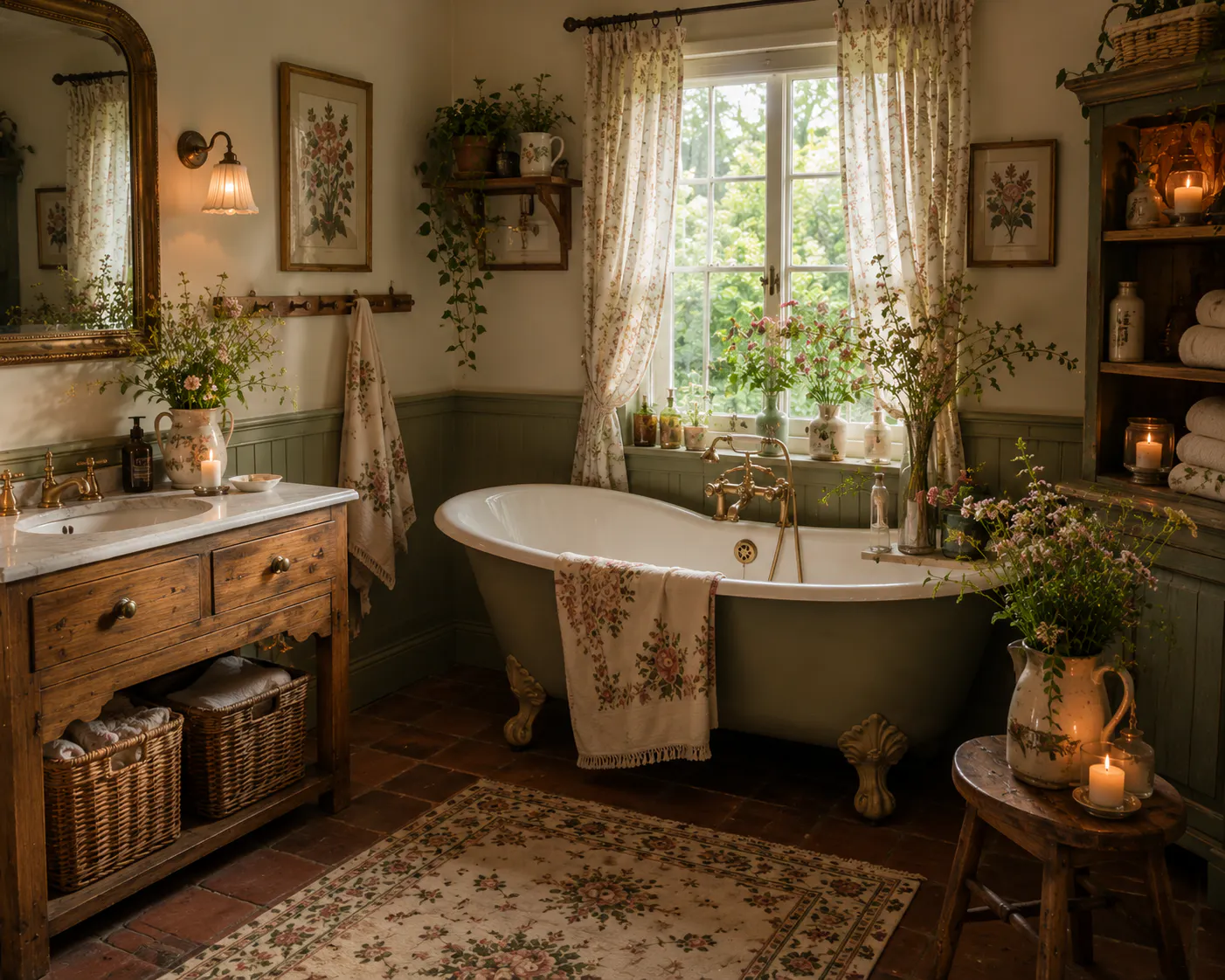 bathroom cottagecore