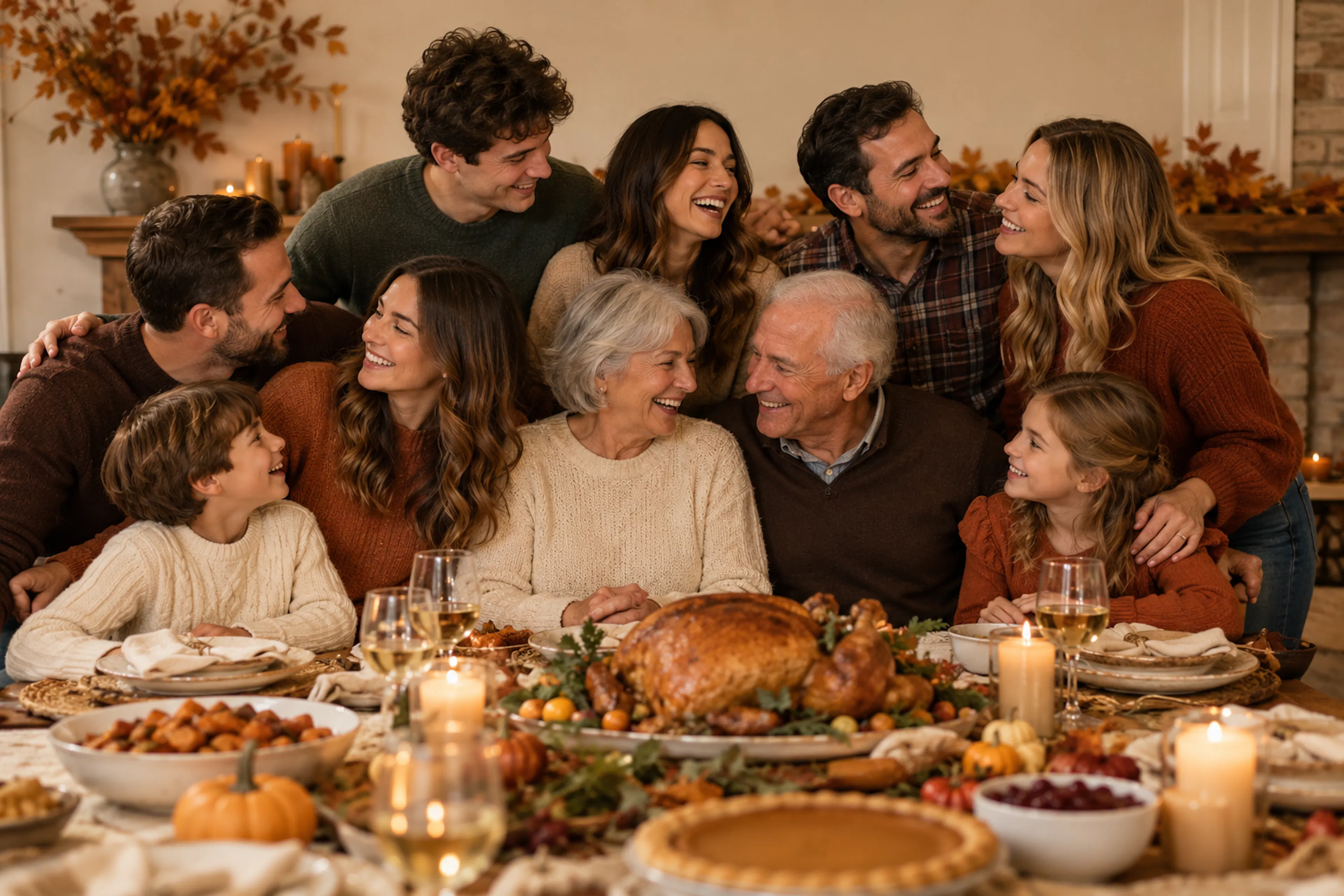 thanksgiving family photo