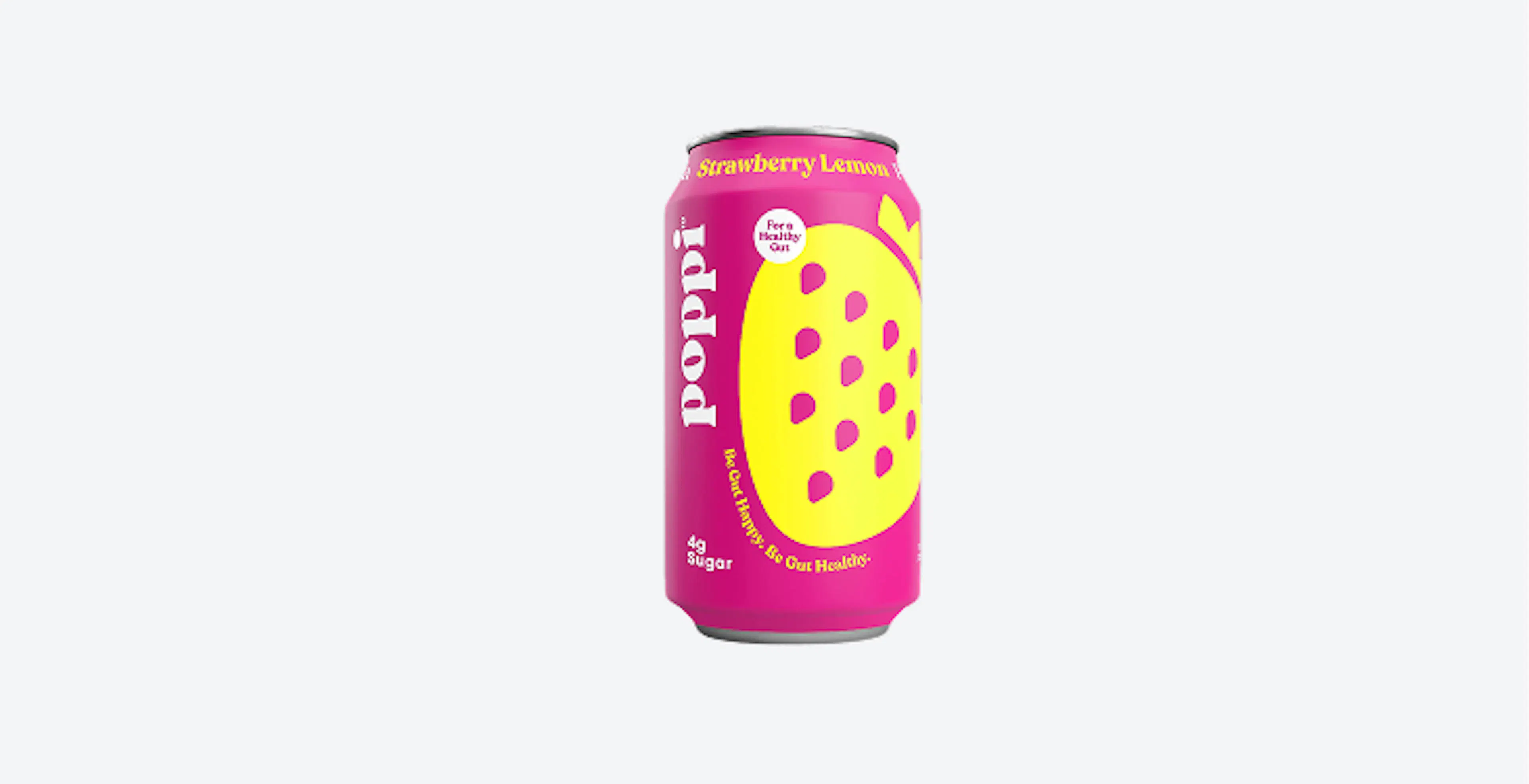 A can of beverage on a plain background