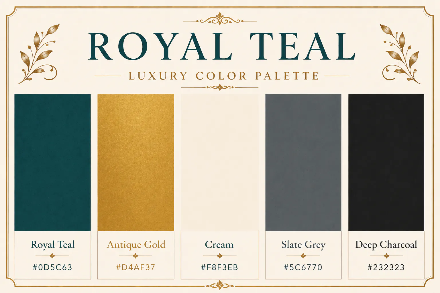 luxury color palette