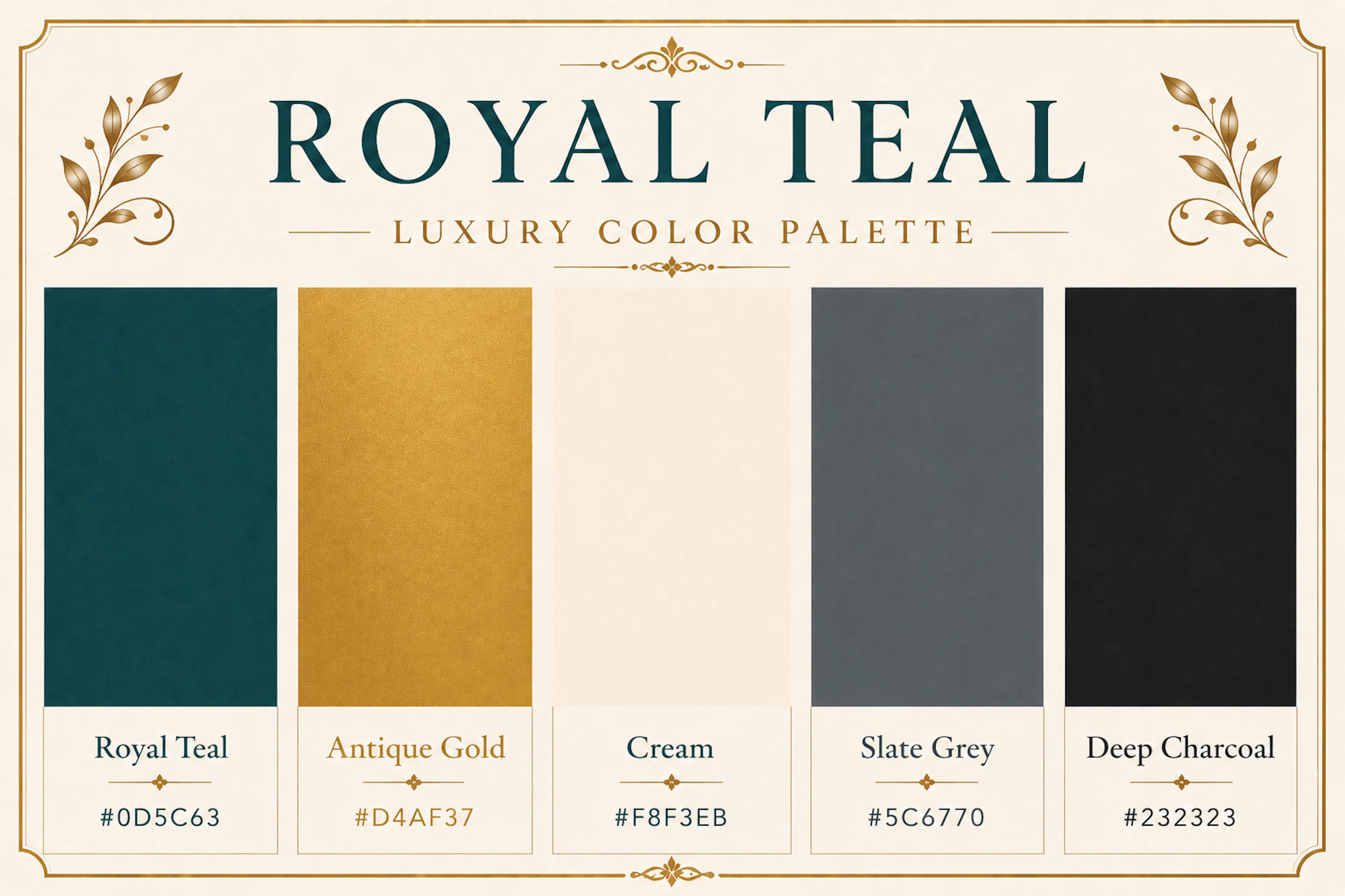 luxury color palette