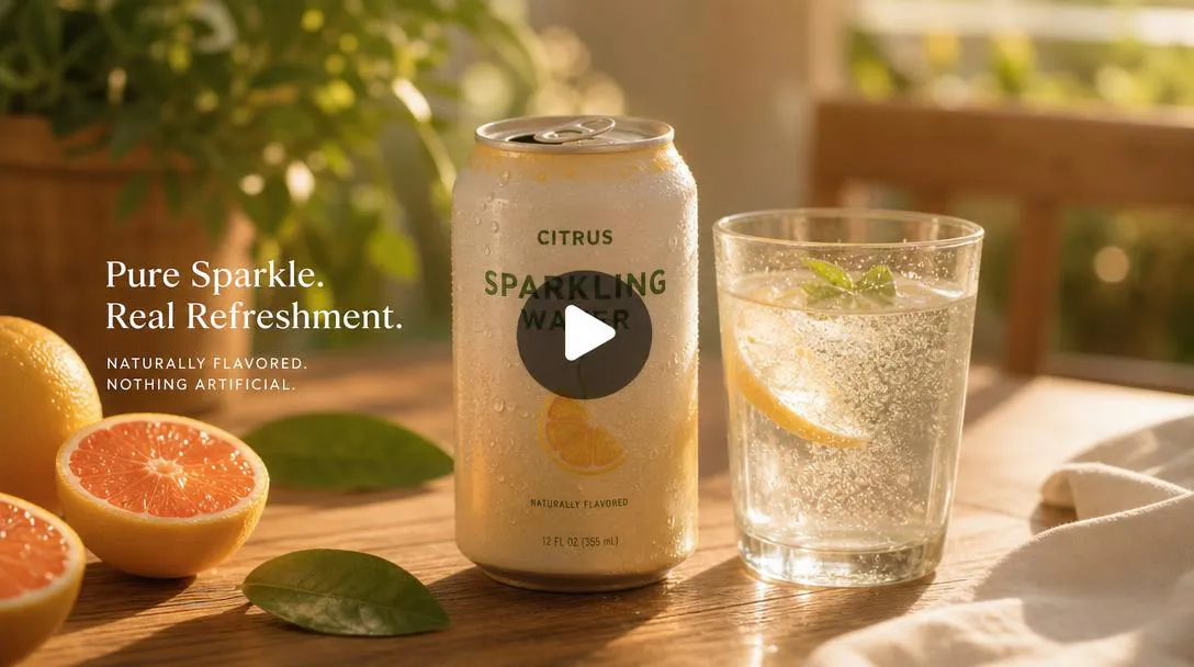 A frame of a shot from a beverage video