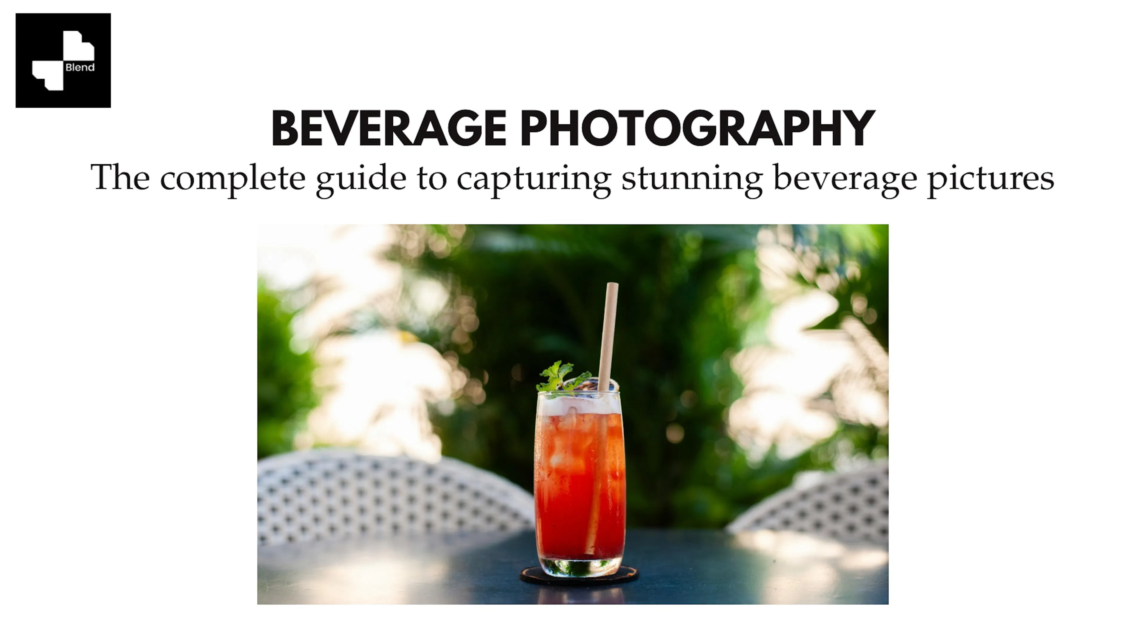 beverage photography