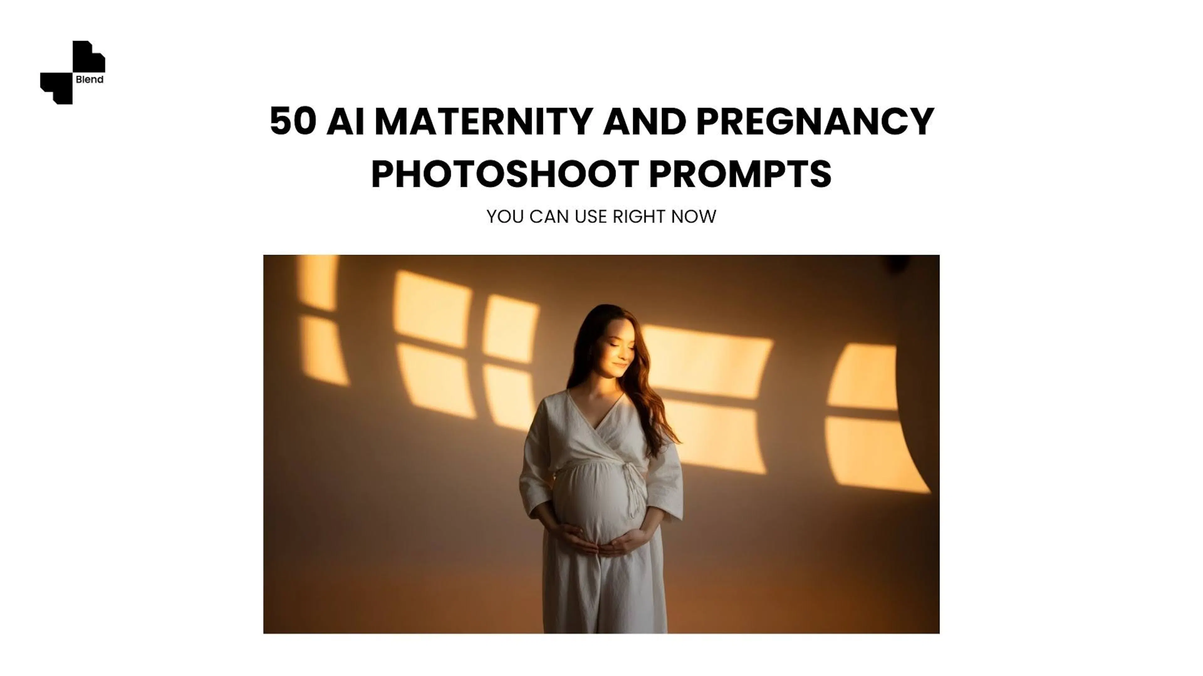 50 AI Maternity Photoshoot Prompts (Ready to Use)