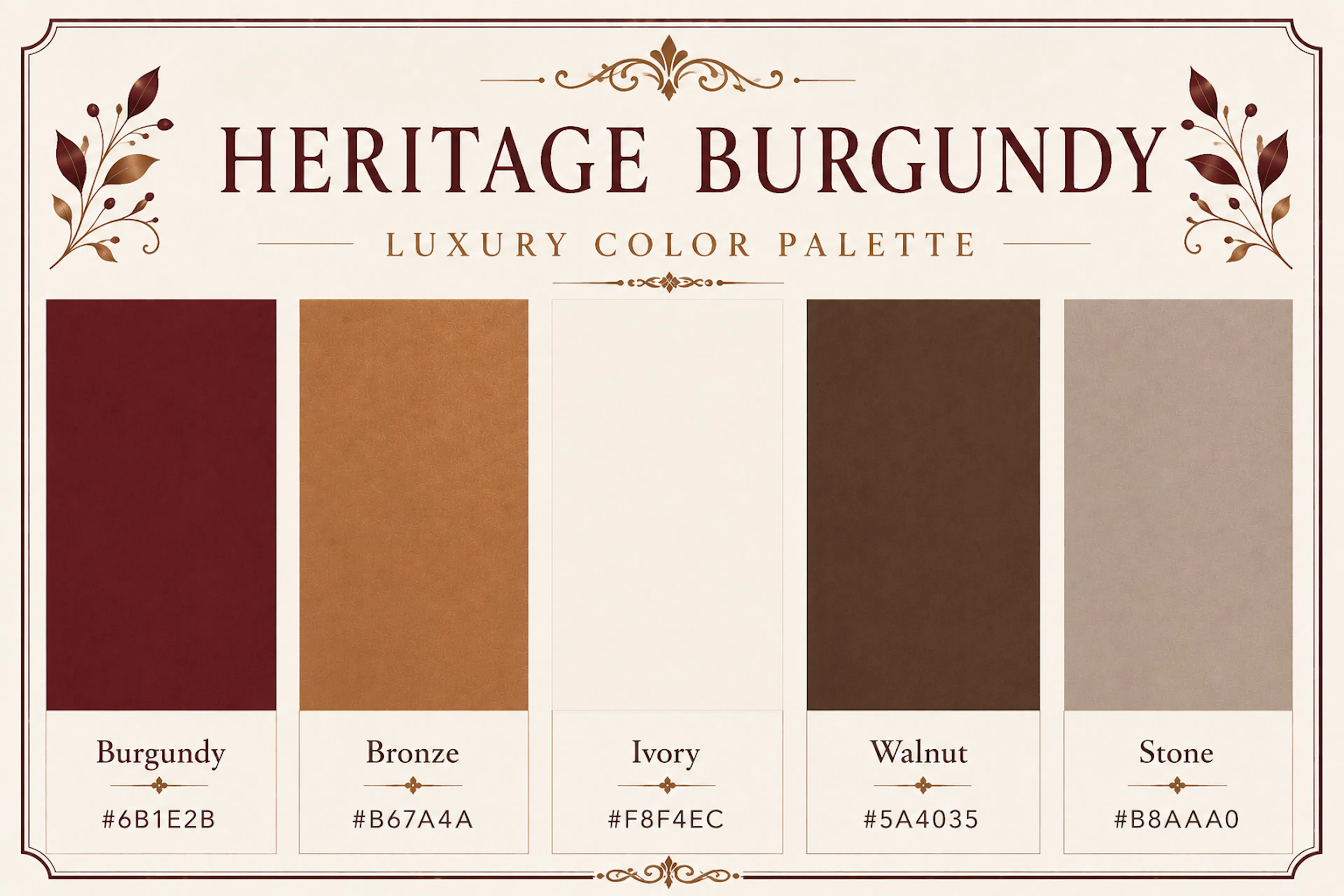 luxury color palette