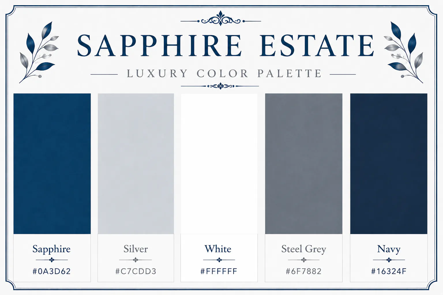 luxury color palette