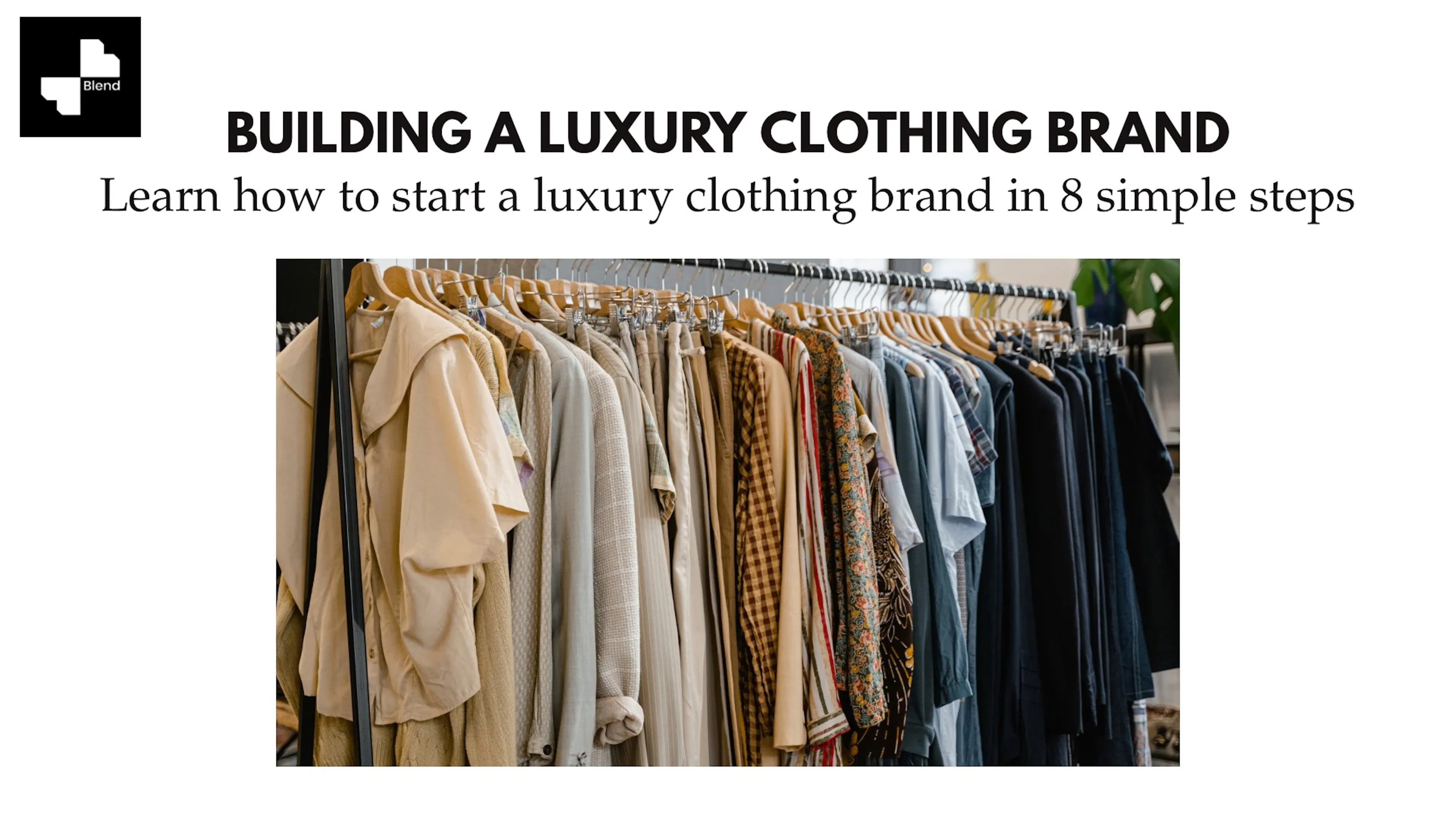 how to start a luxury clothing brand