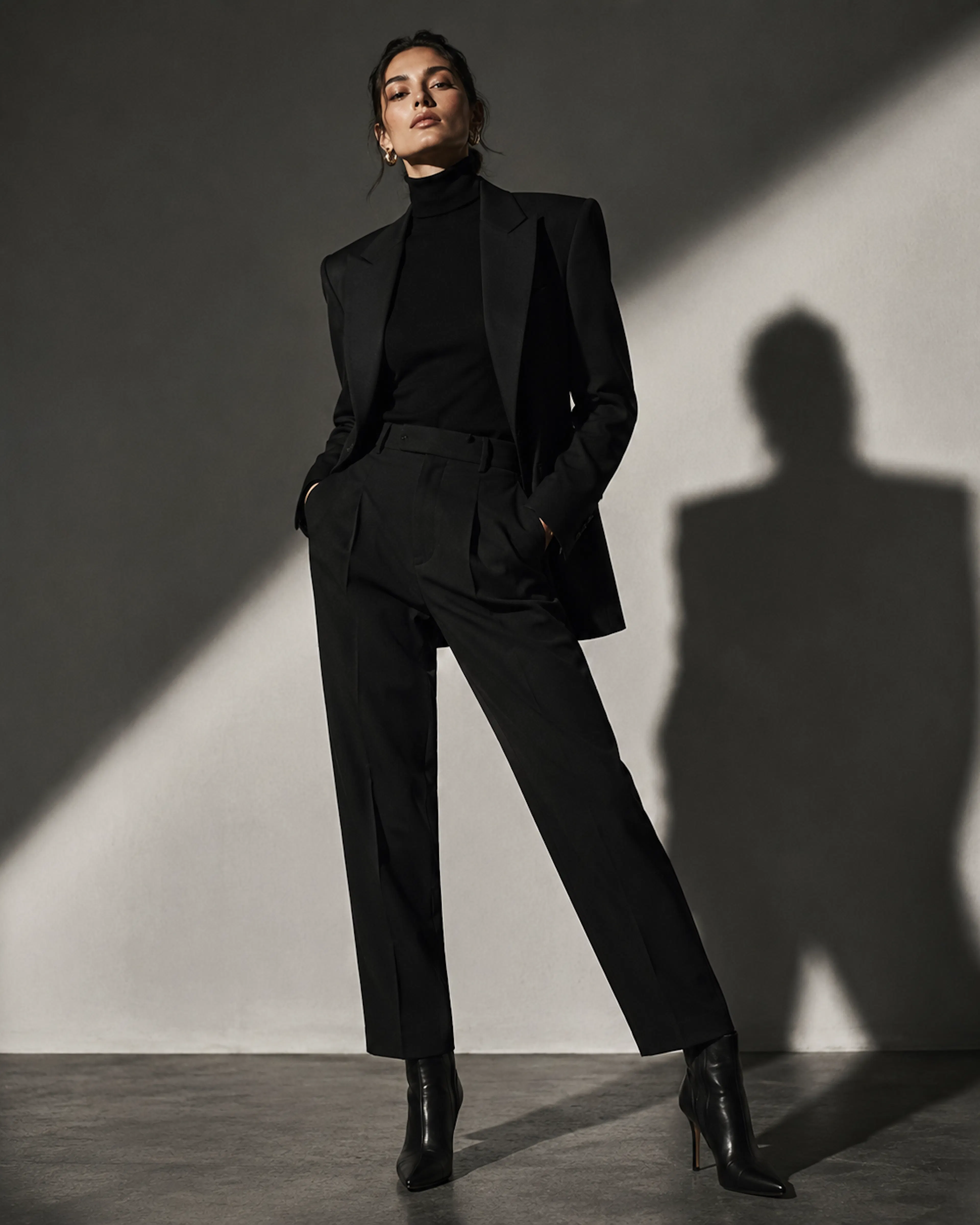 monochrome fashion prompt