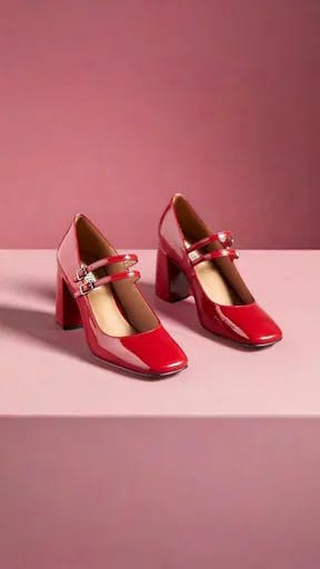 High heel shoes in a studio lighting photograph