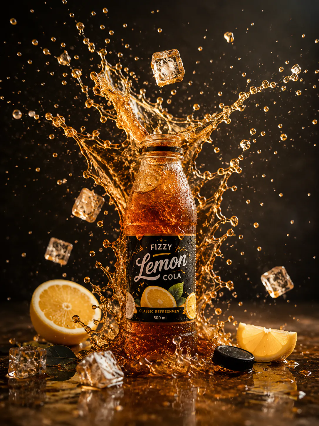 beverage splash photo