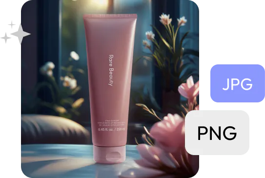 Fotos que se pueden exportar en diferentes formatos como png y jpeg