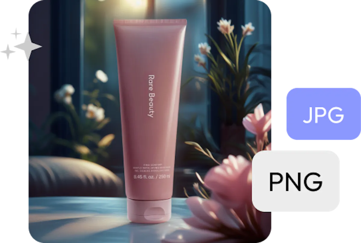 Fotos que se pueden exportar en diferentes formatos como png y jpeg