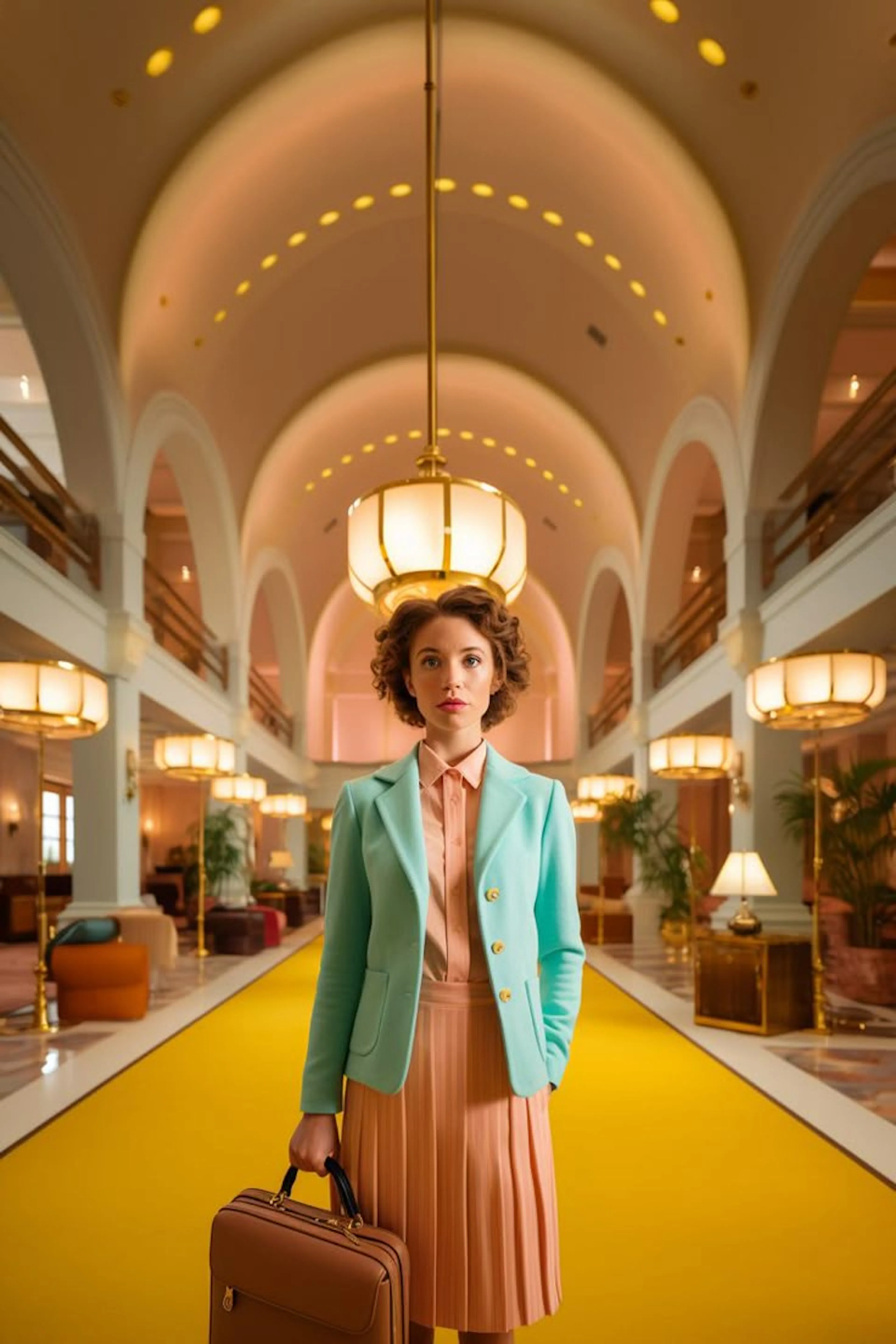 Wes Anderson style hotel