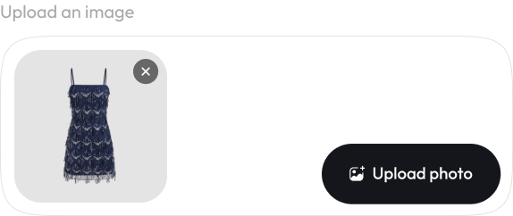 Upload your product image