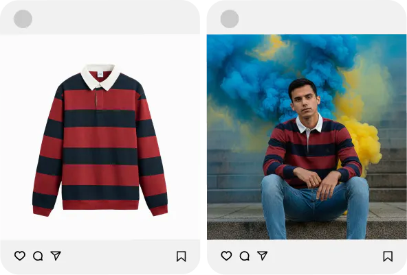 Your listing gets transformed from plain white background images to expressive real shoots