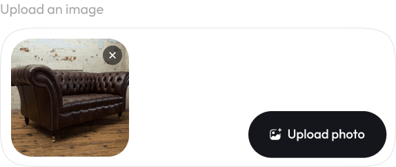 Upload your product image