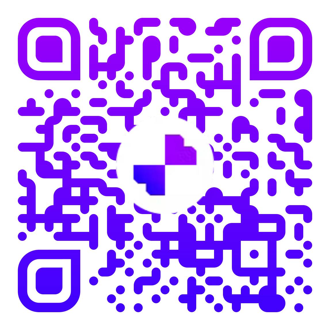 QR code to download blend app