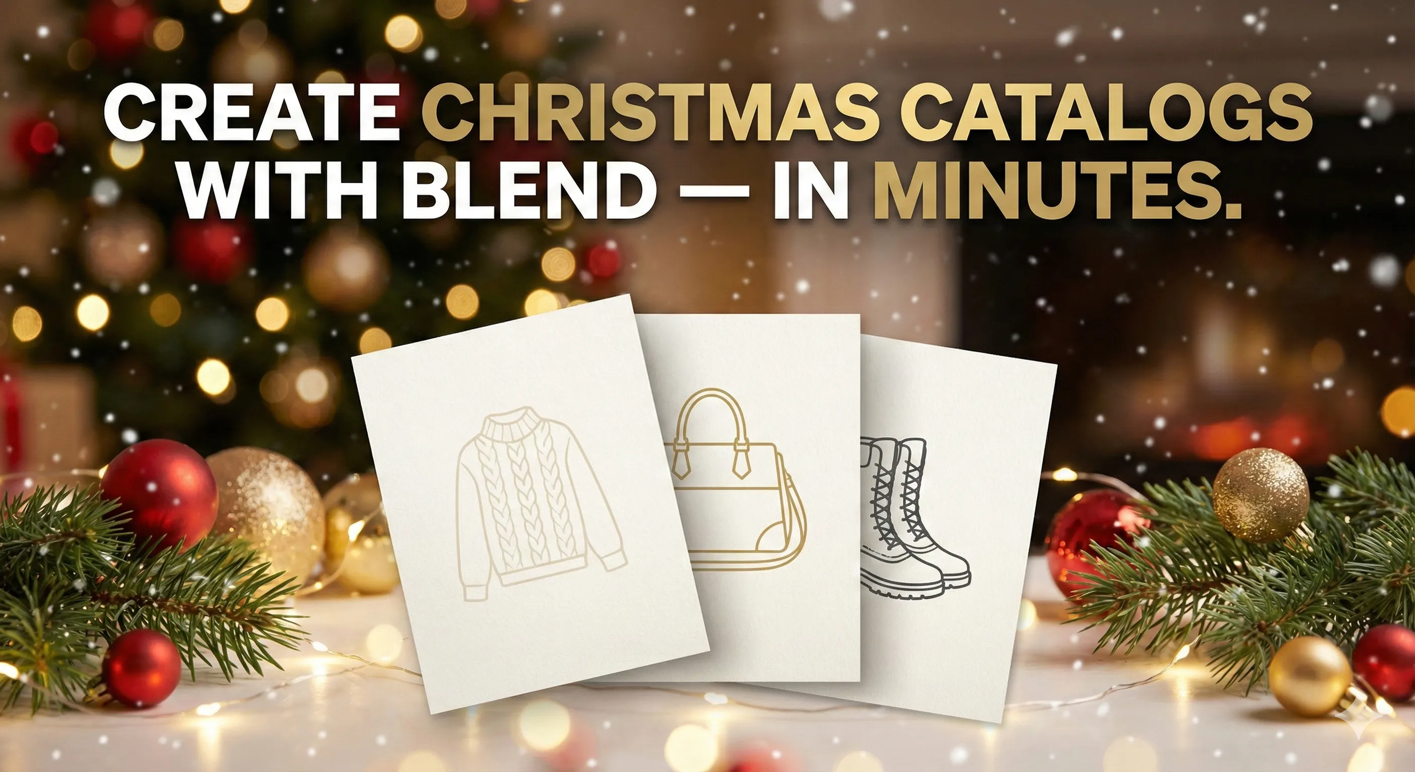 How to Create High-Quality Christmas Catalogs Using Blend’s AI