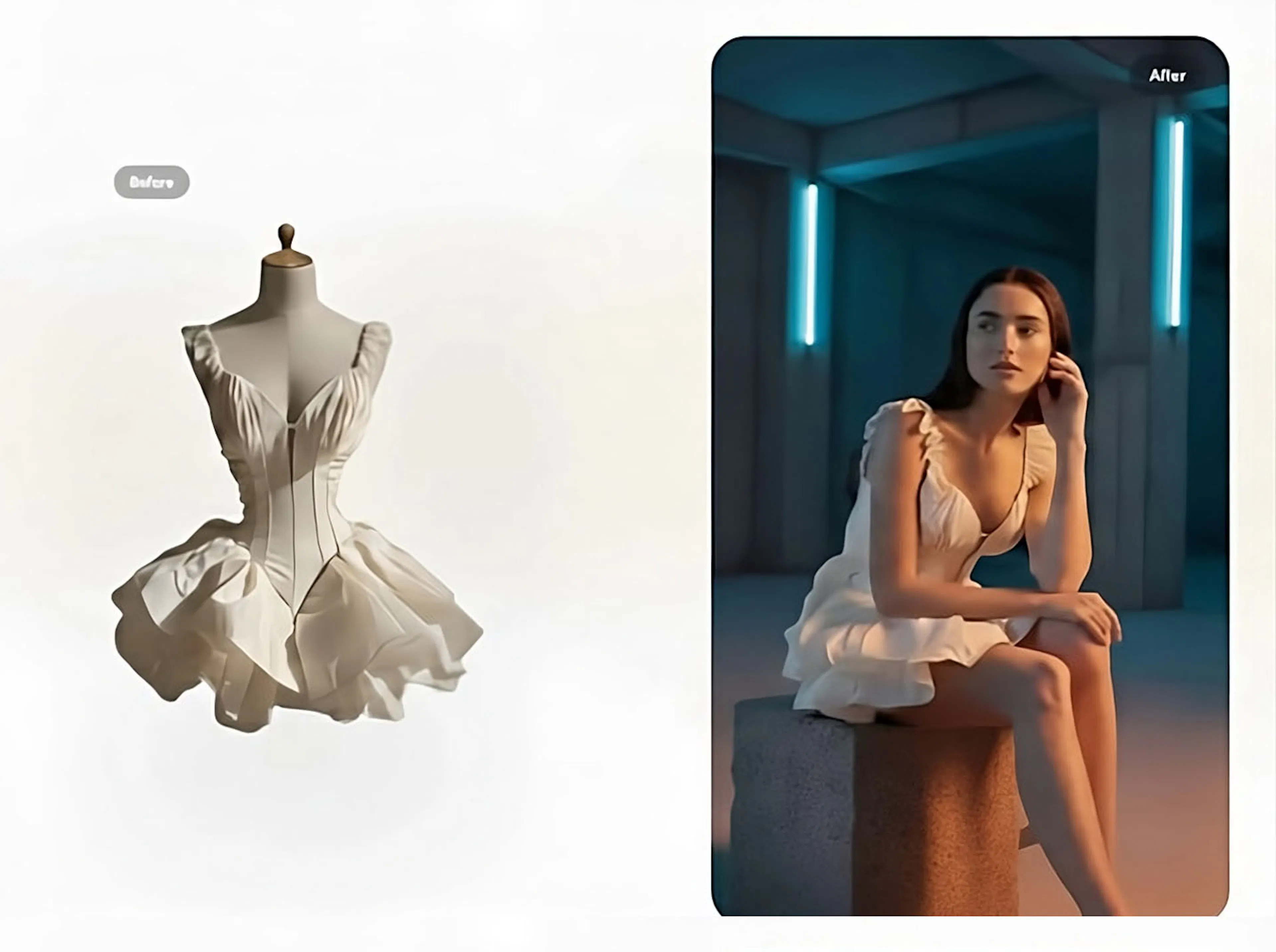 Skirt and model