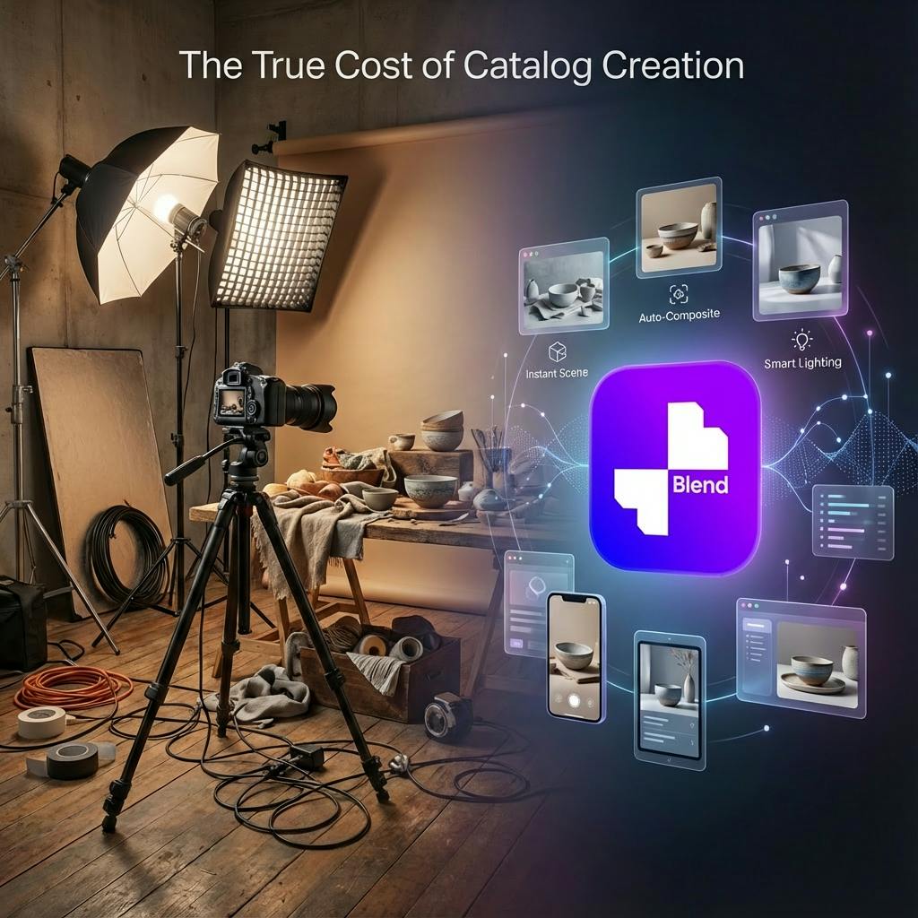 How Much Does a Product Catalog Really Cost? Traditional Photoshoots vs Blend