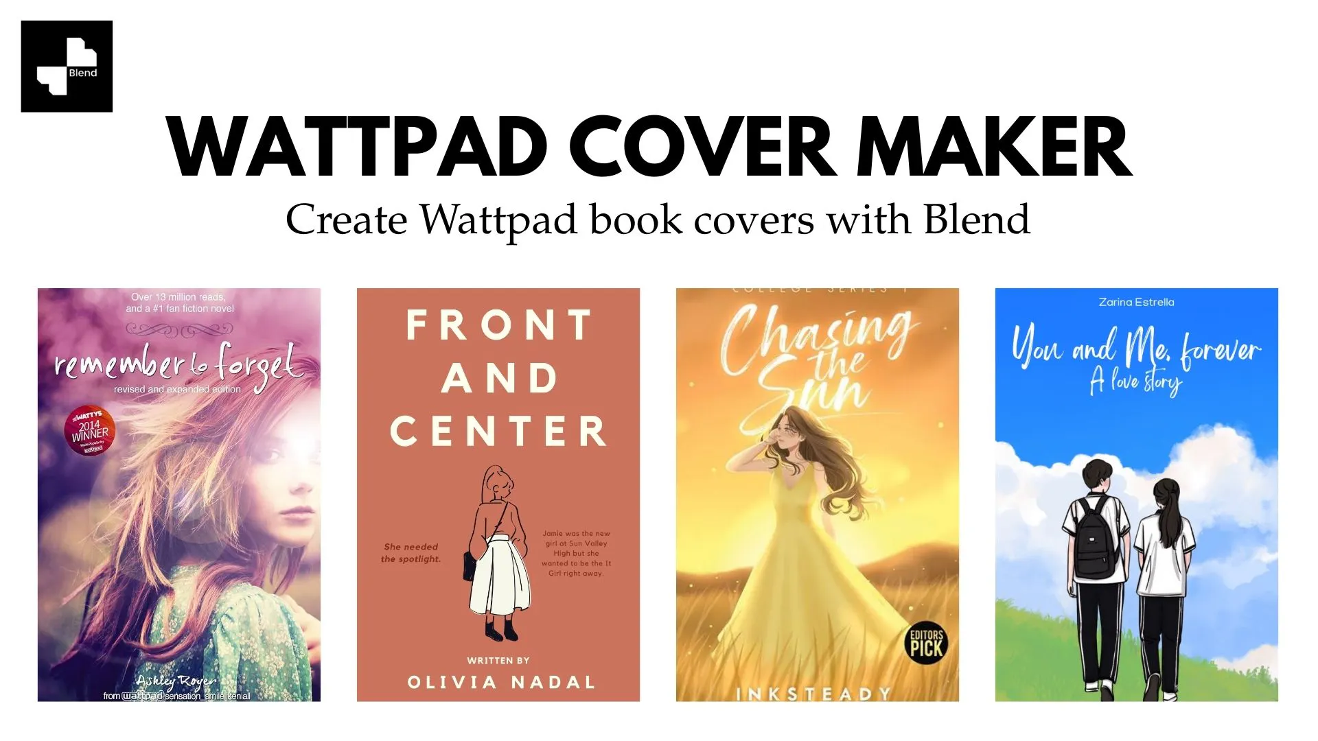 Wattpad Cover Maker: Create Wattpad Book Covers with Blend 