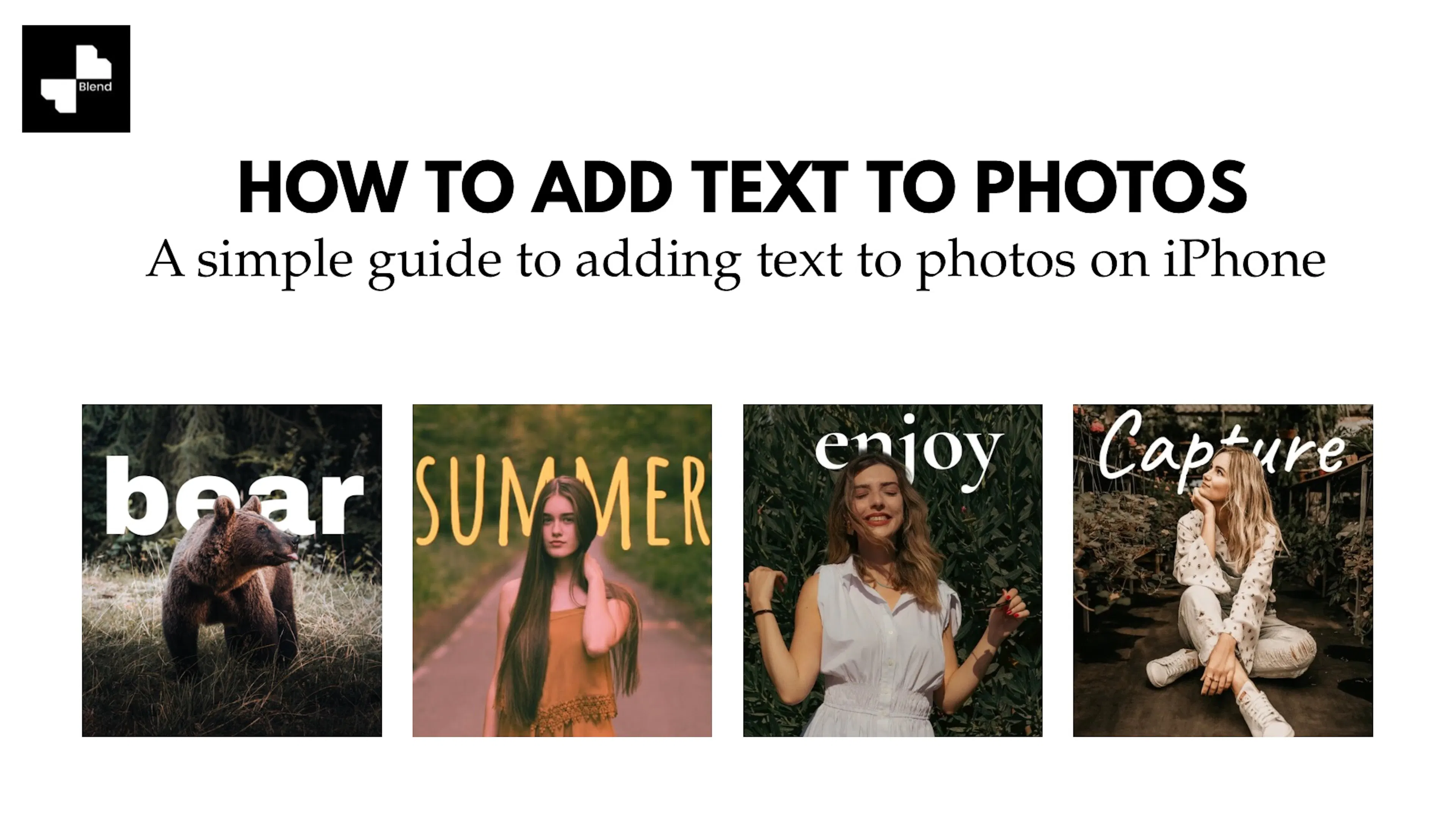 how to add text to photos