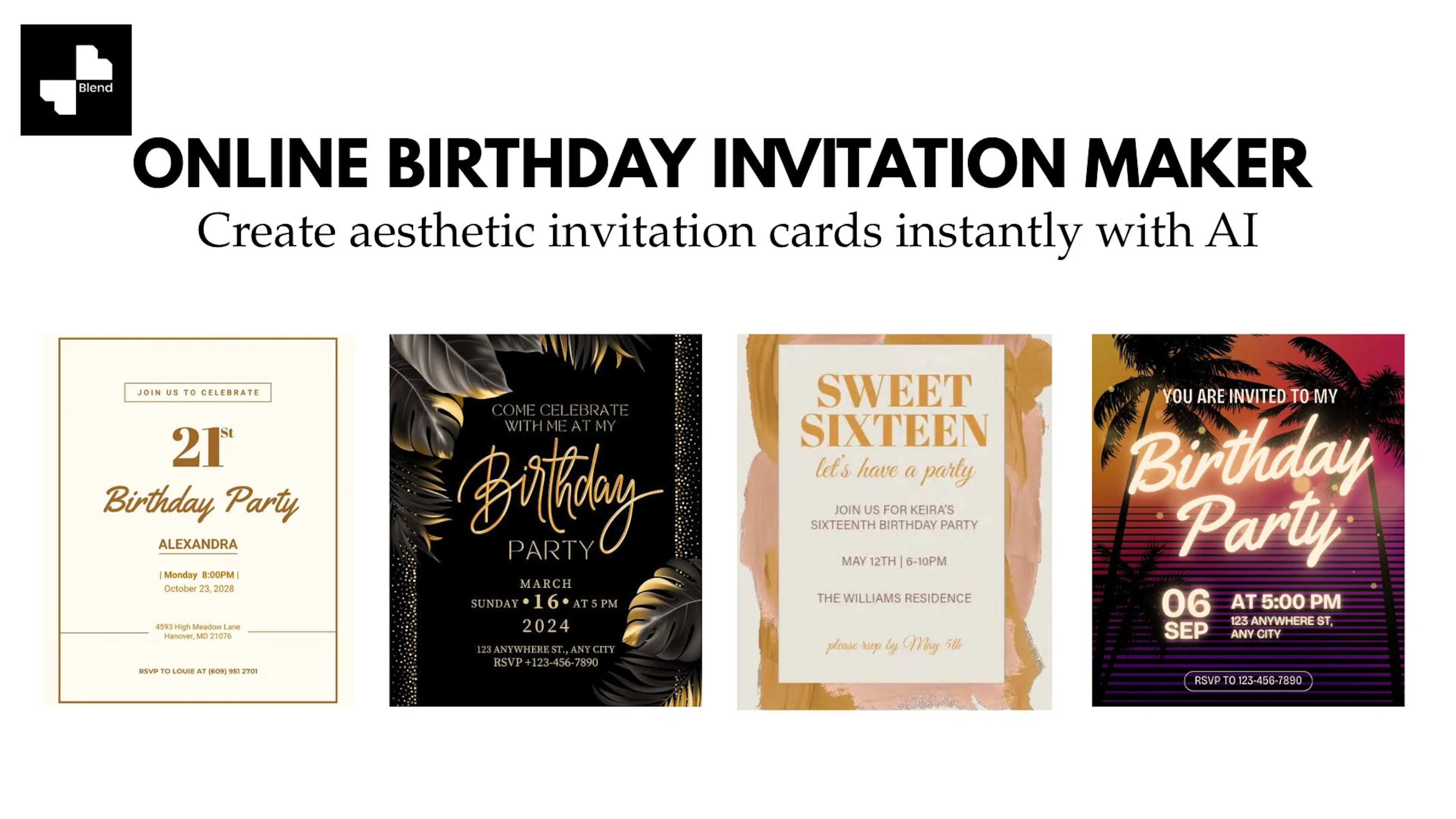 online birthday invitation maker