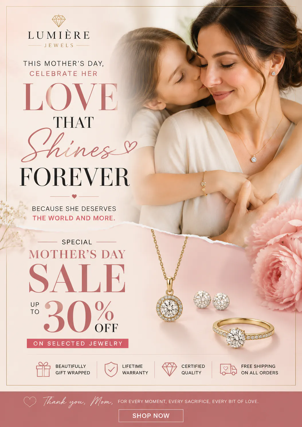 mother's day sale poster