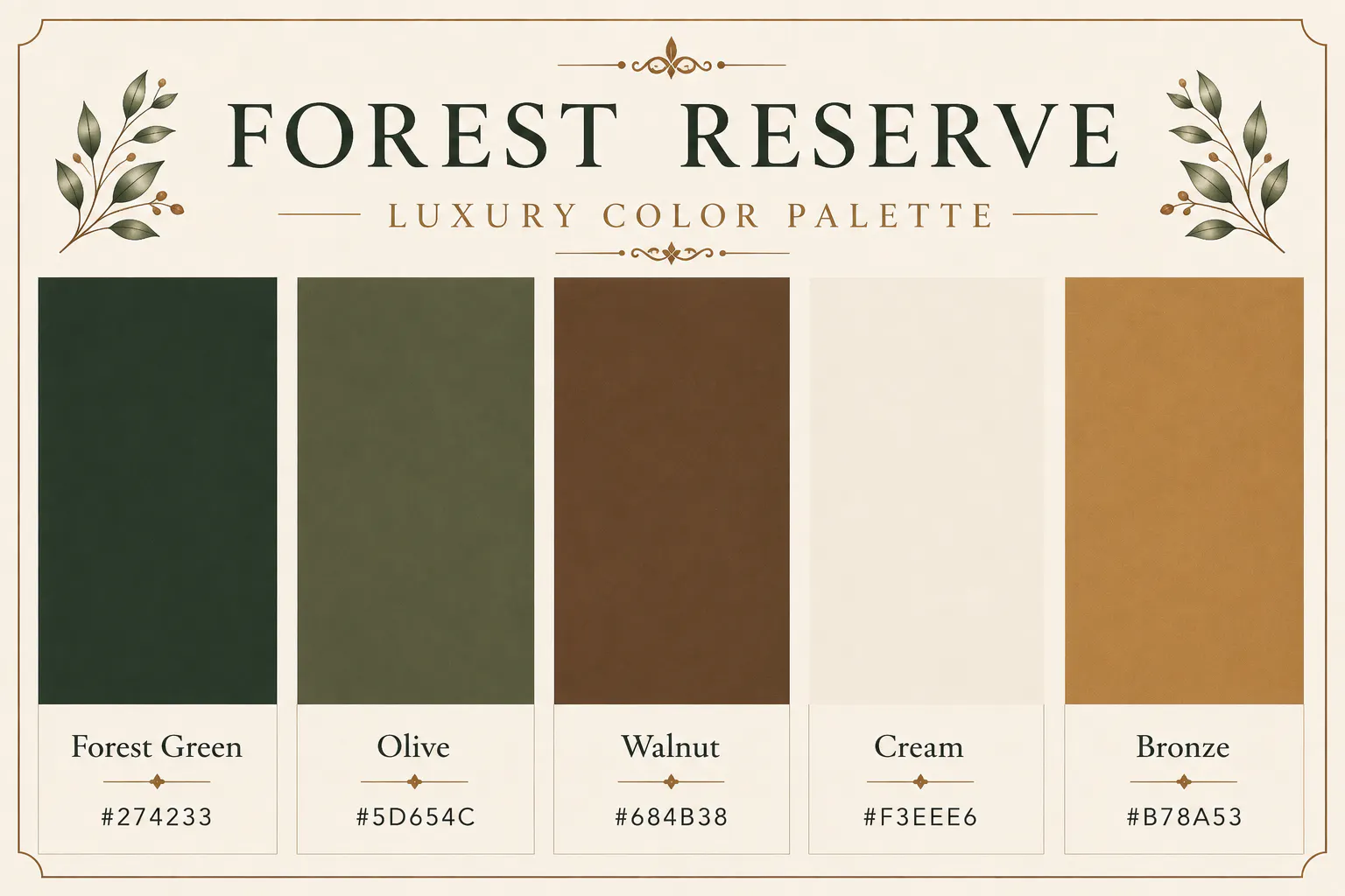 luxury color palette
