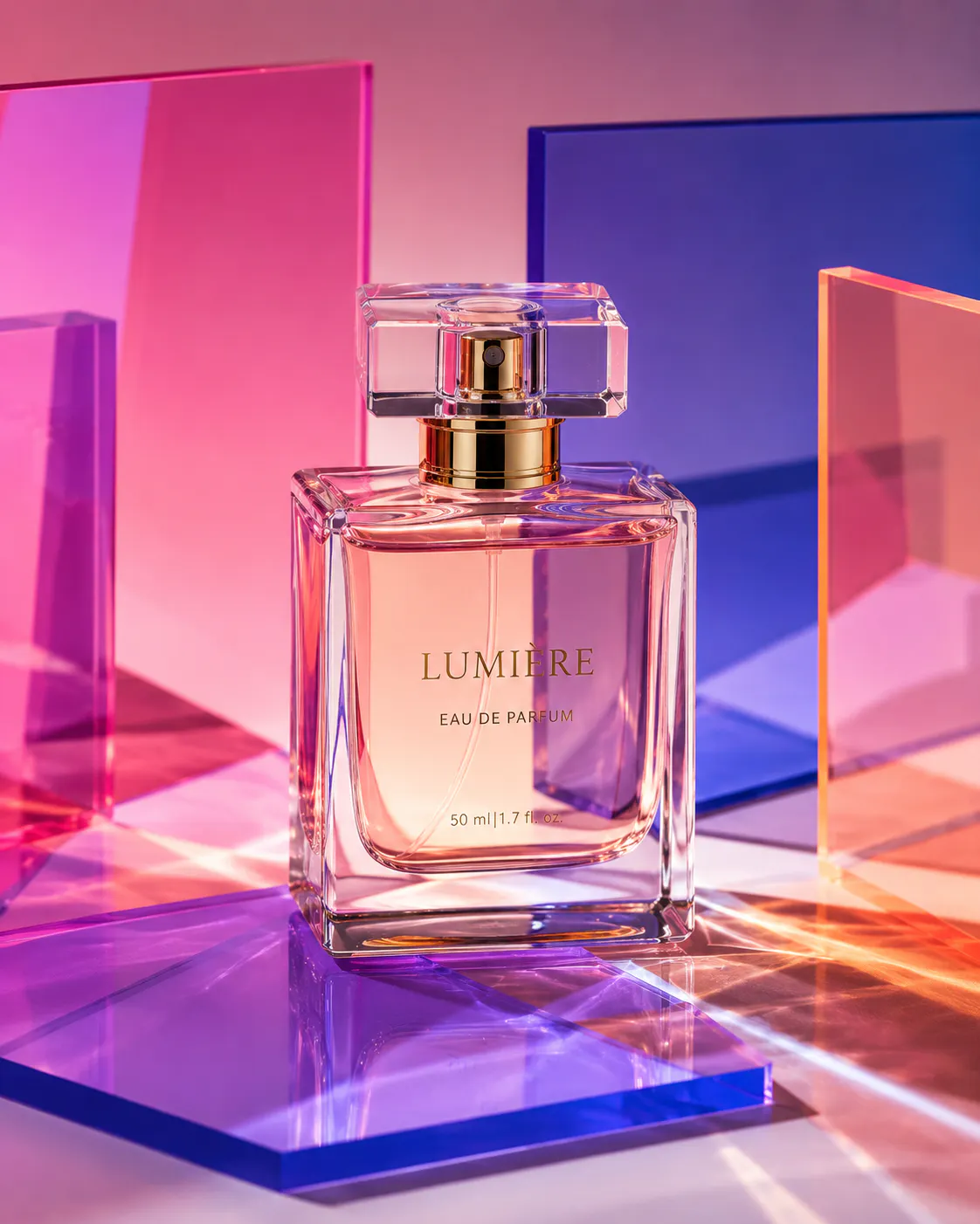 colorful perfume photography