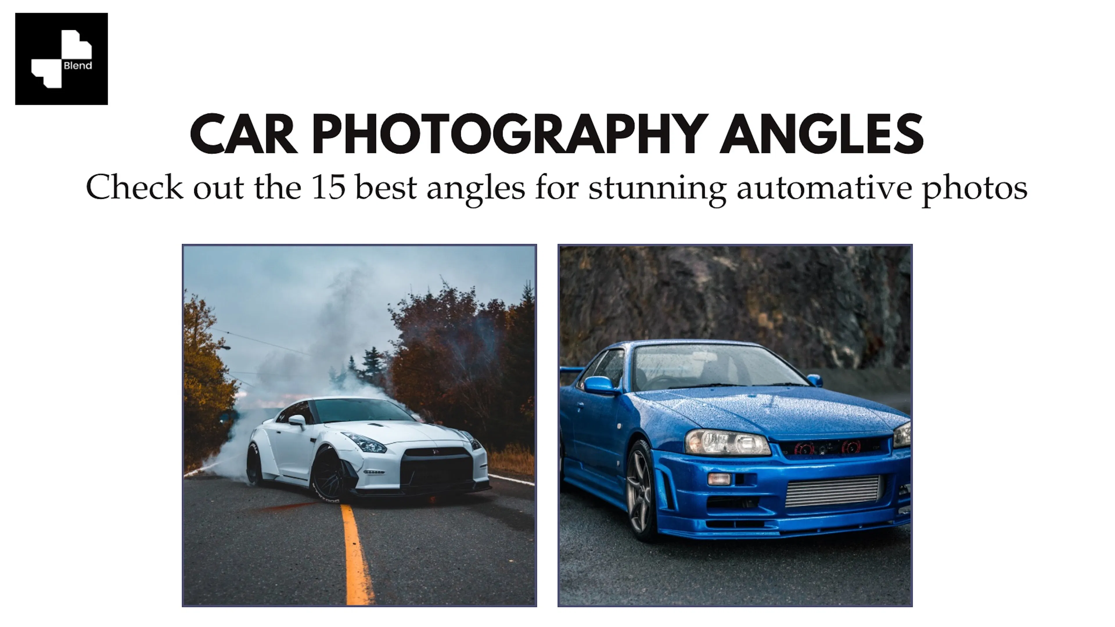 car photography angles