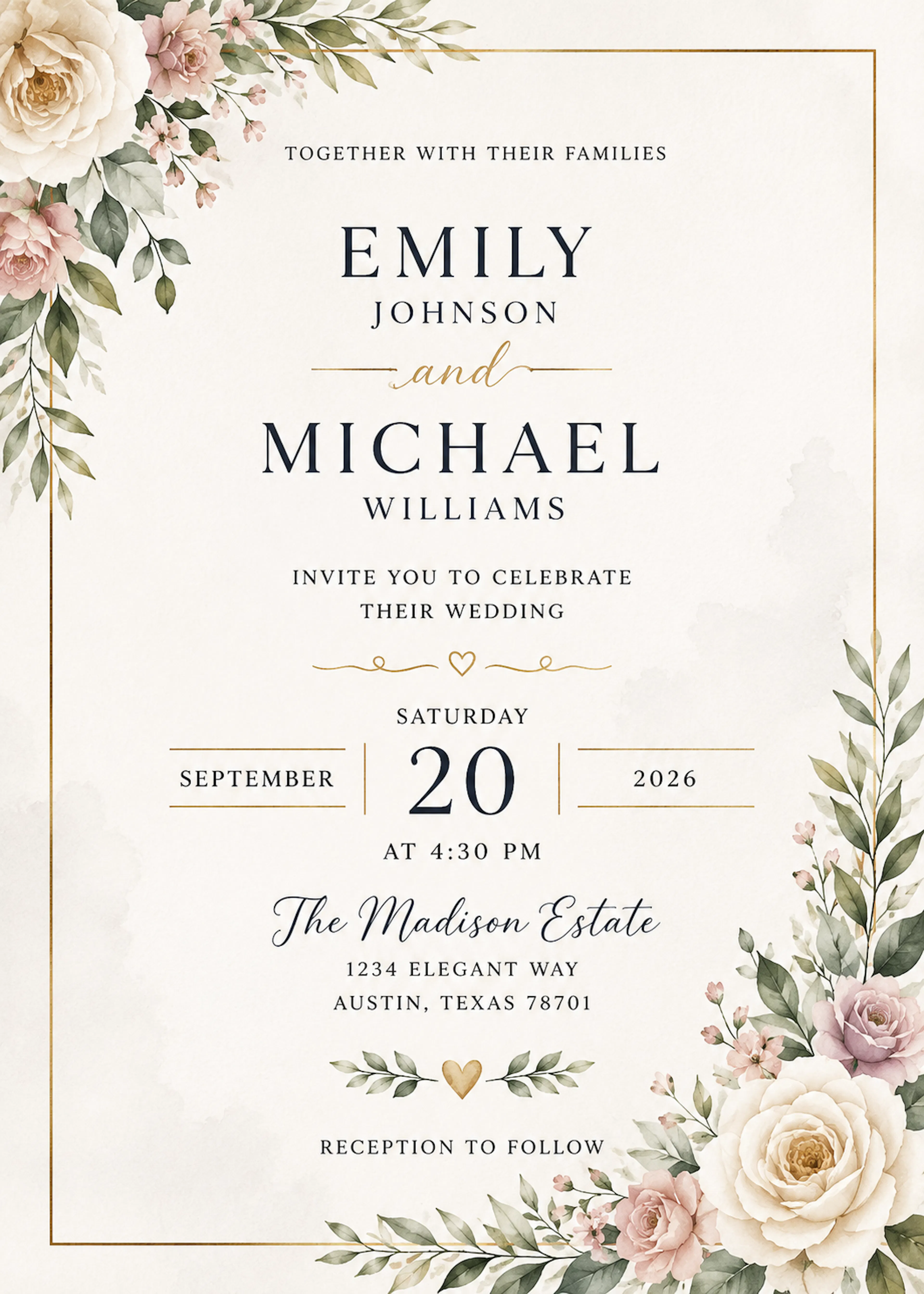 online wedding invitation card