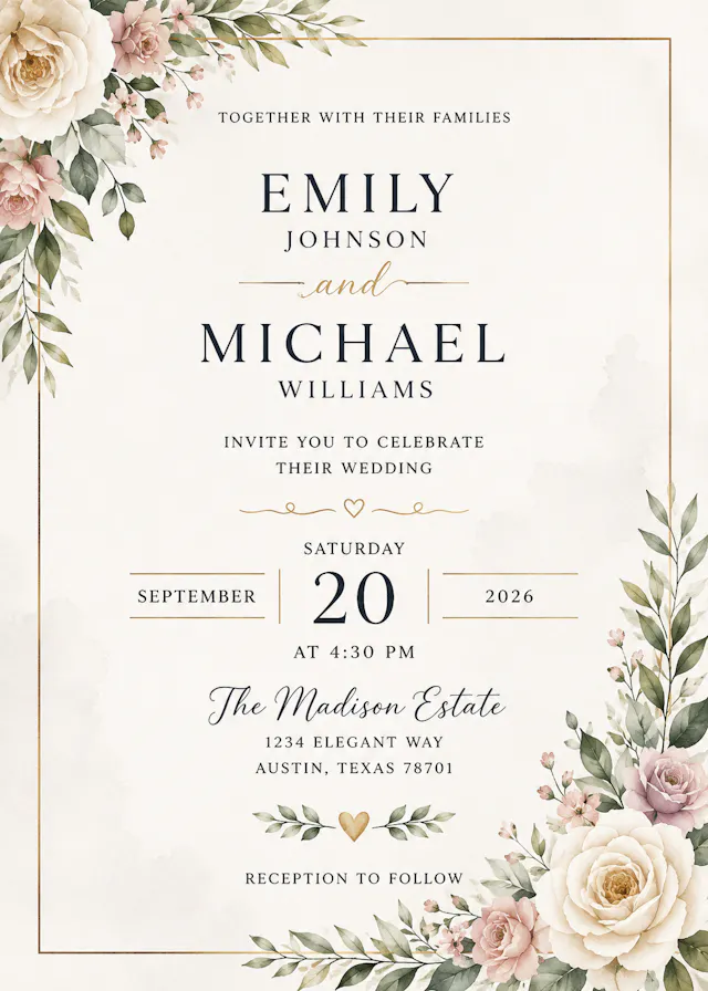 Wedding Invitation Card Maker Online Free: Create Stunning Wedding ...