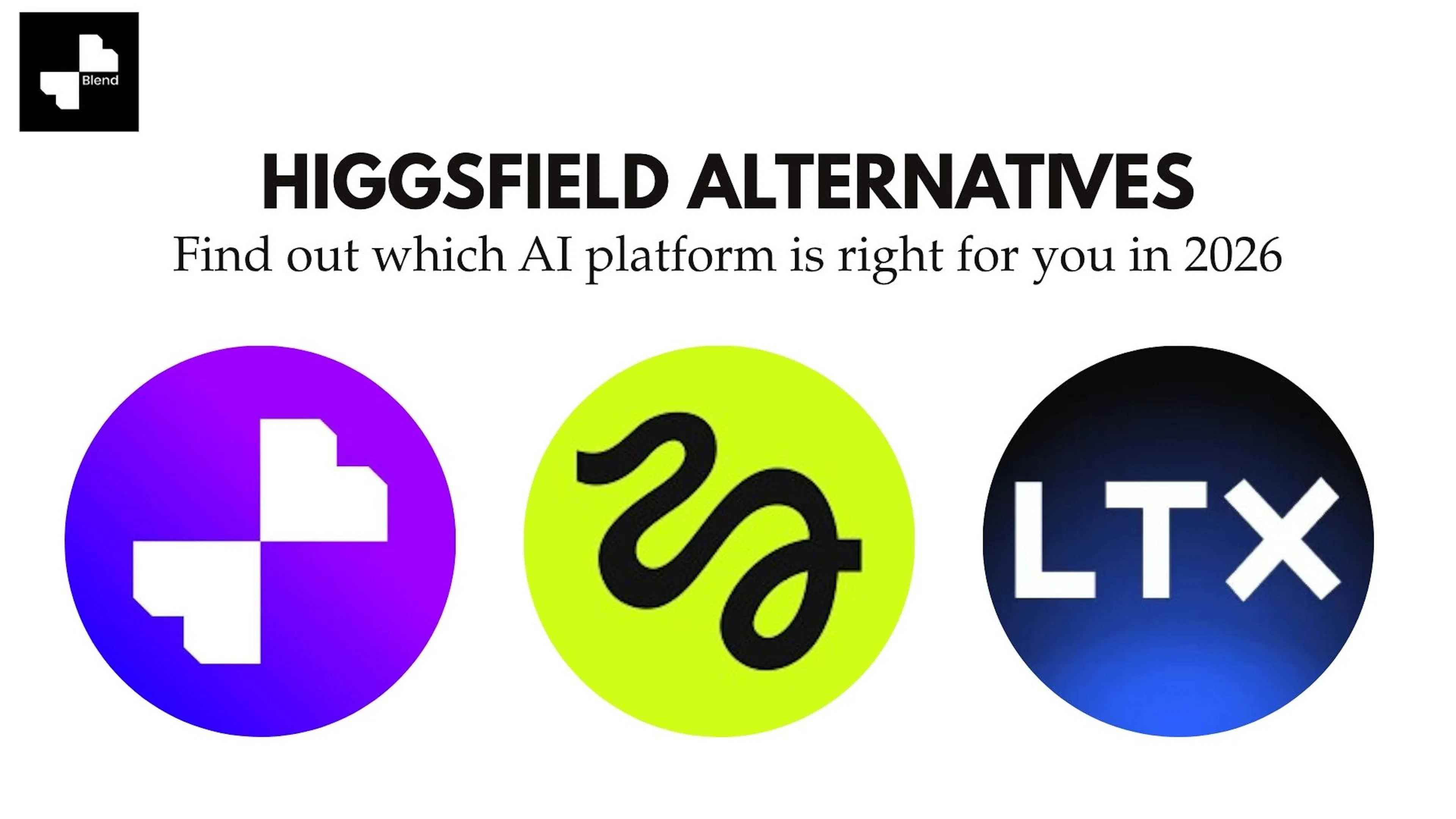 higgsfield alternatives