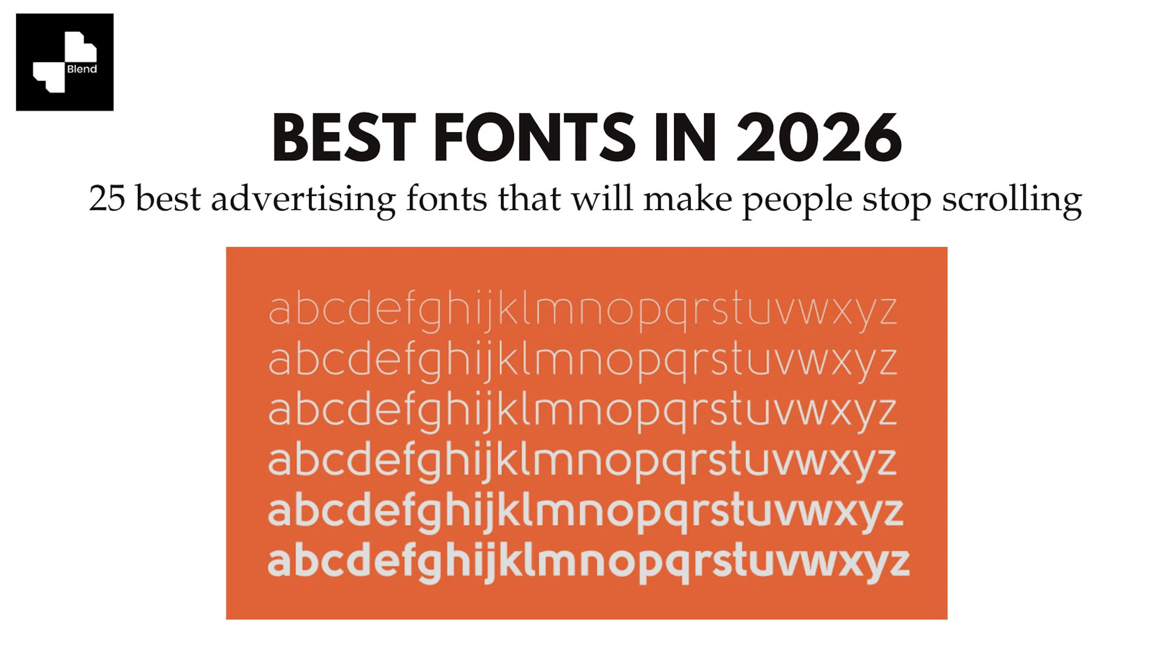 best fonts for advertising