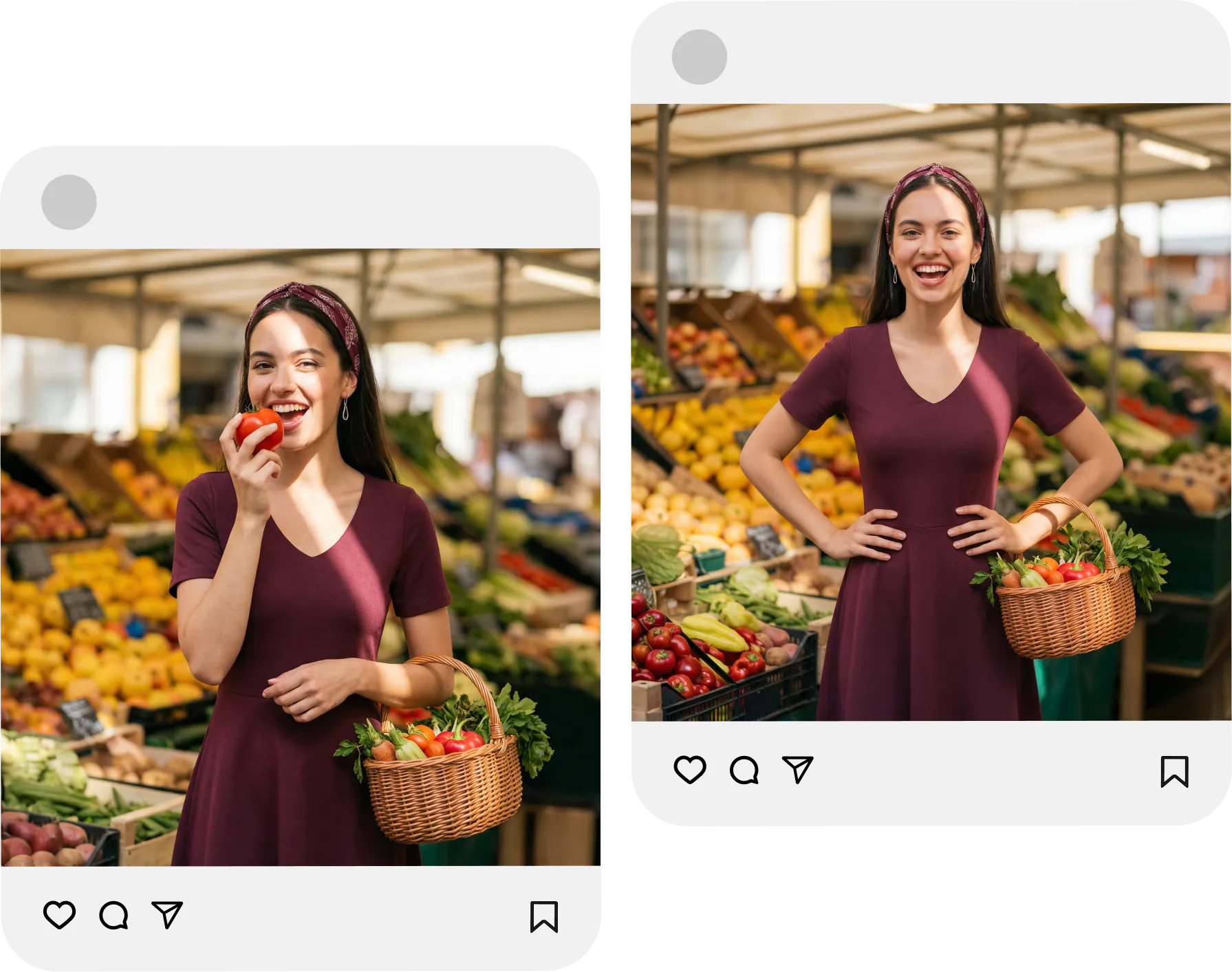 Create more variations of same photos so that your social media never runs out