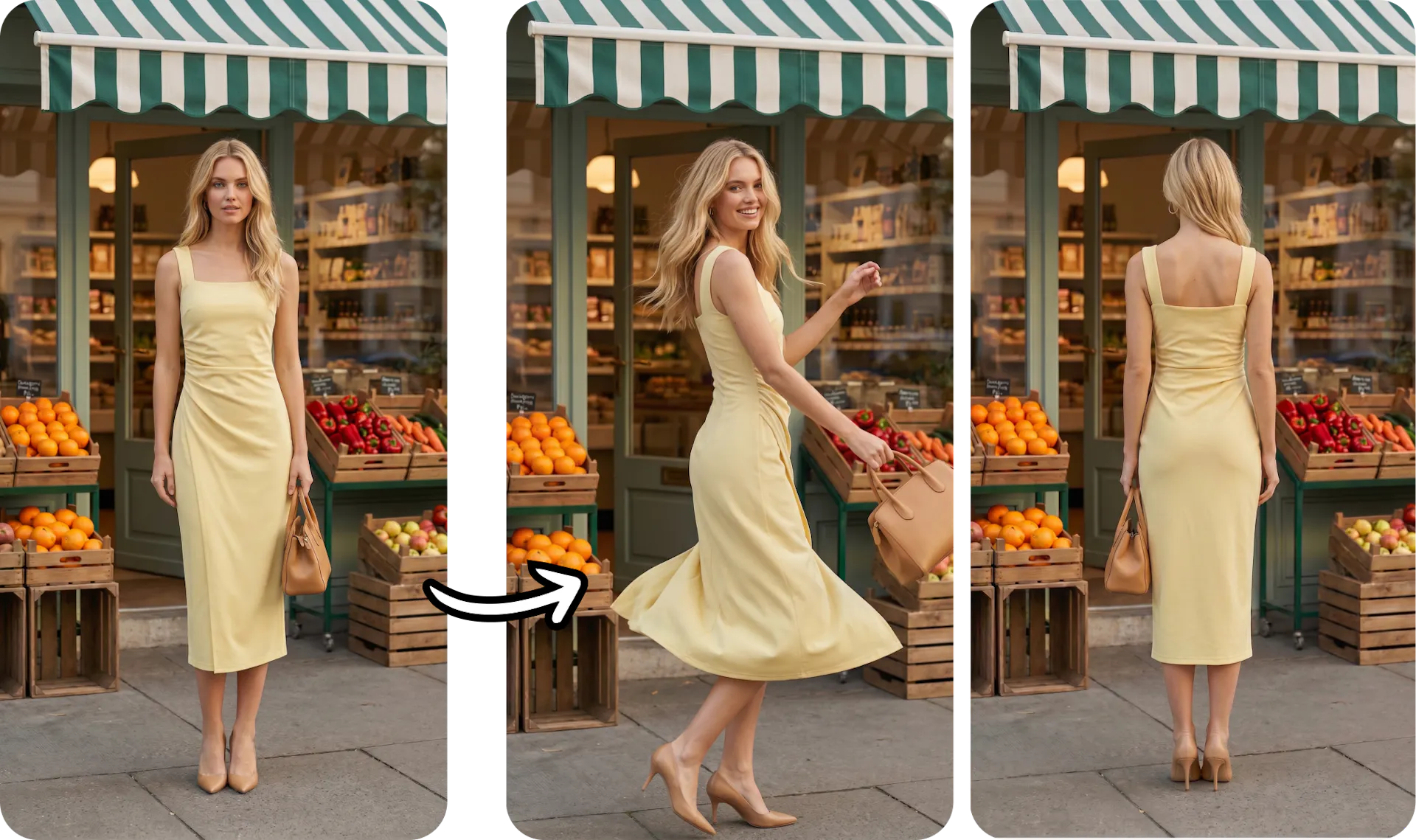 Create 360 degree photos from a single photoshoot