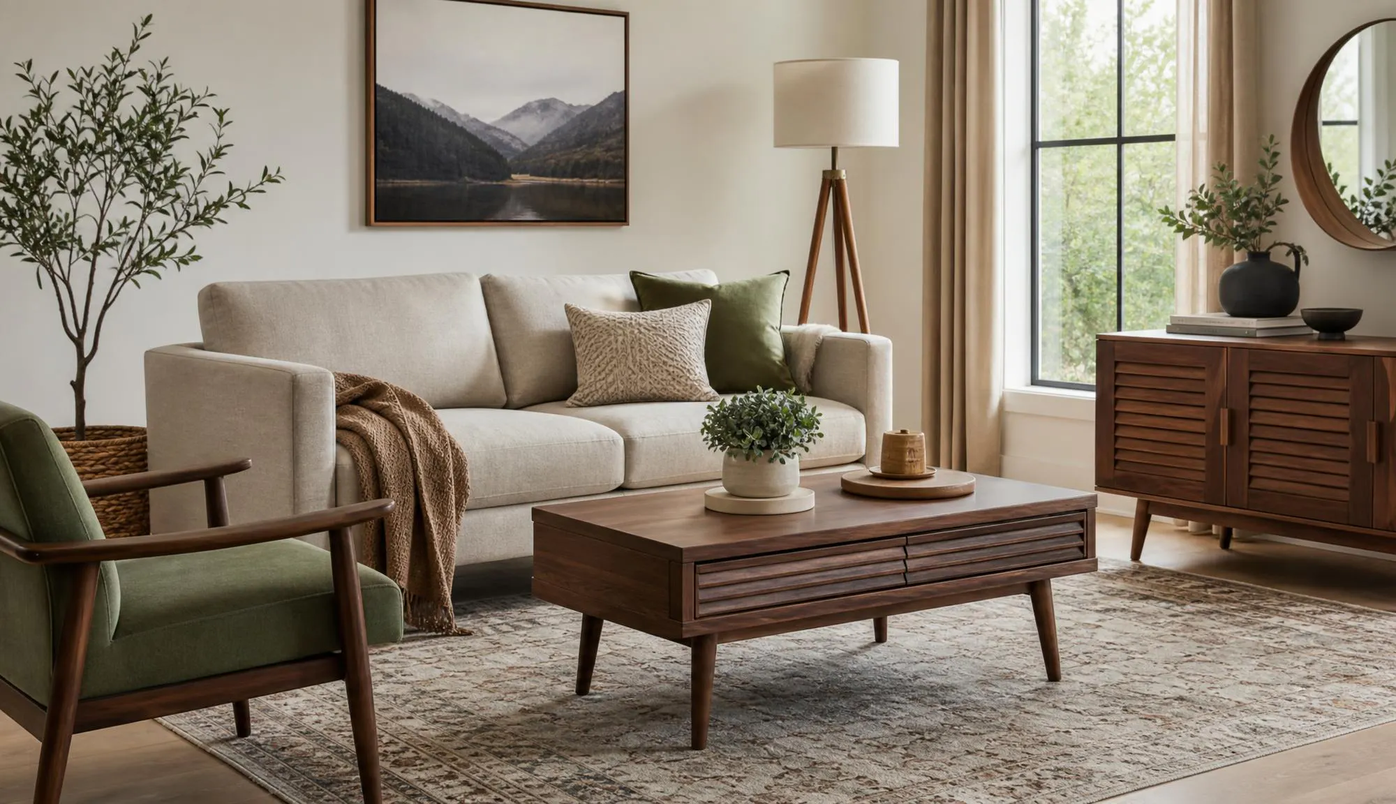 A chic interiors showing great looking furniture
