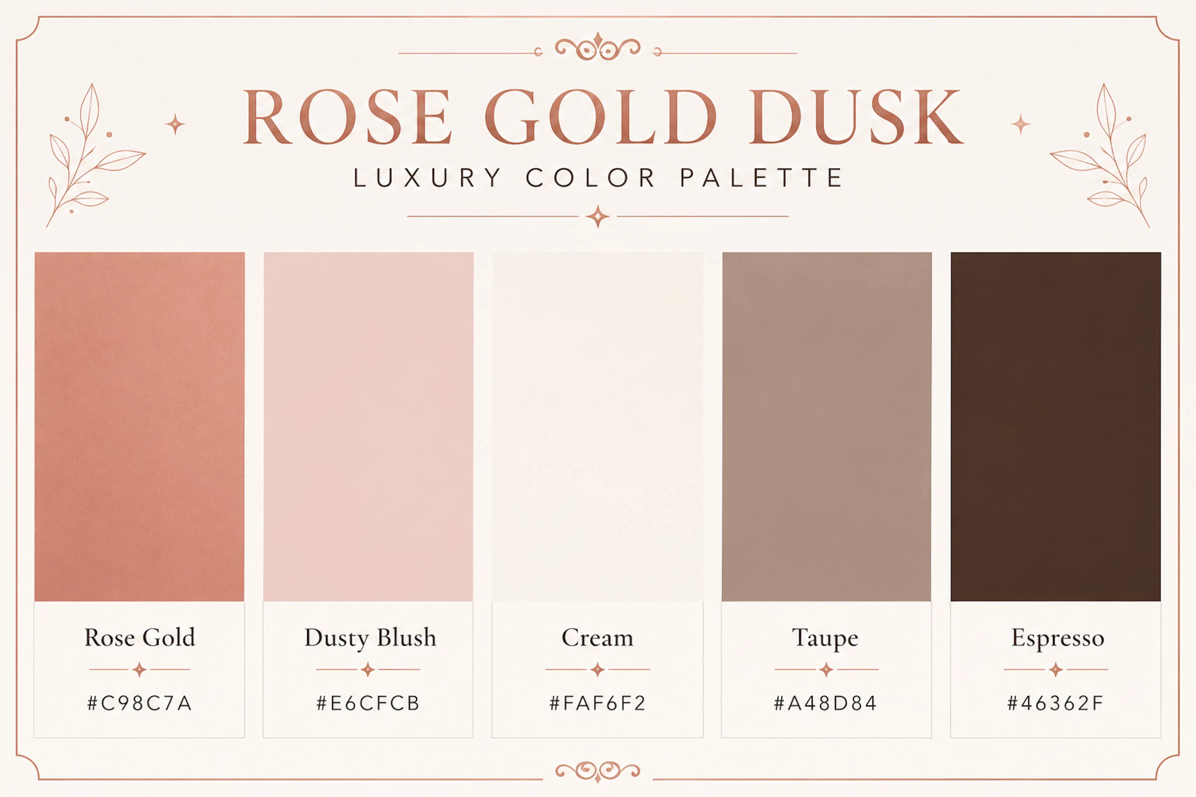 luxury color palette