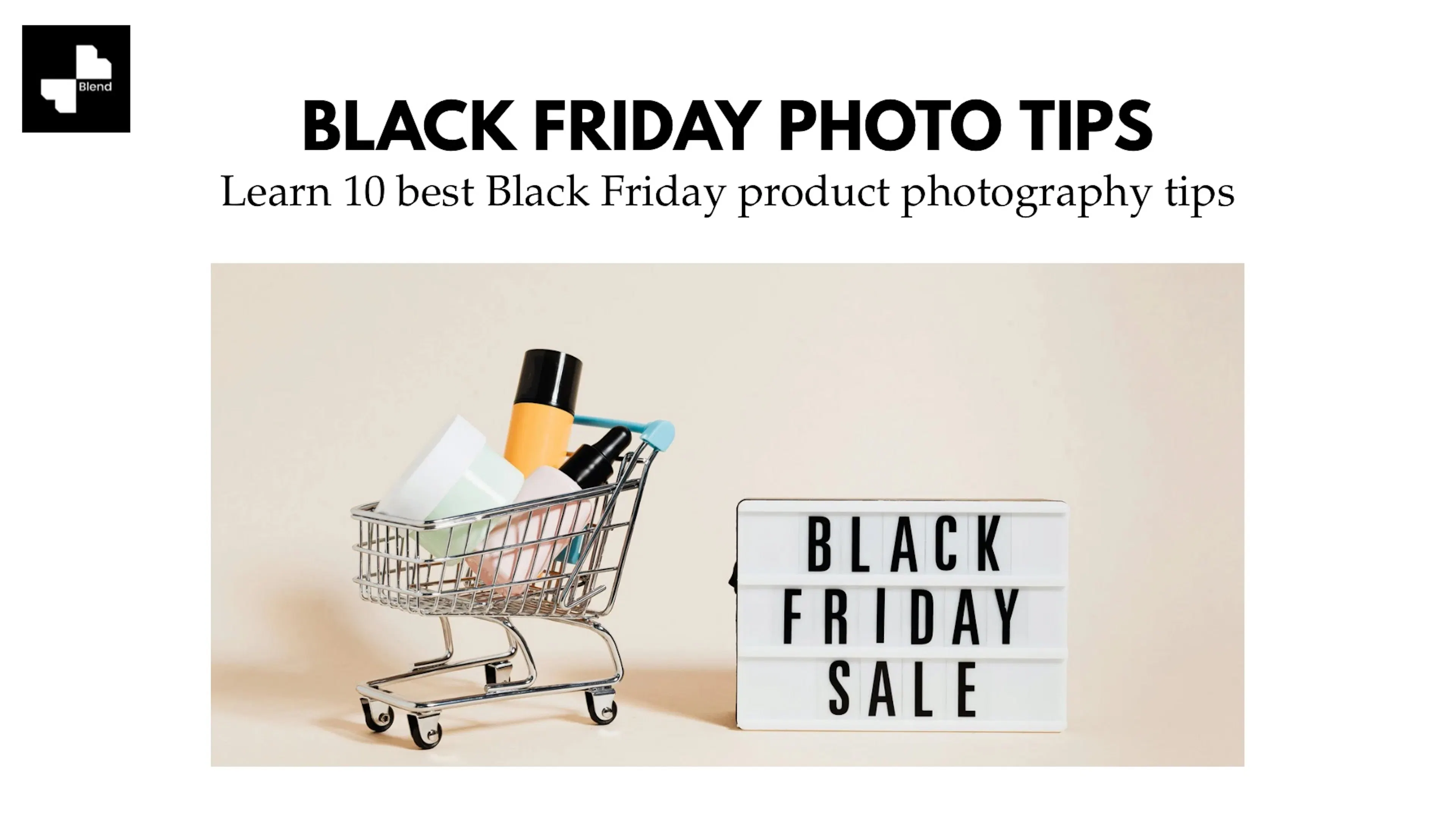 black friday product photography tips