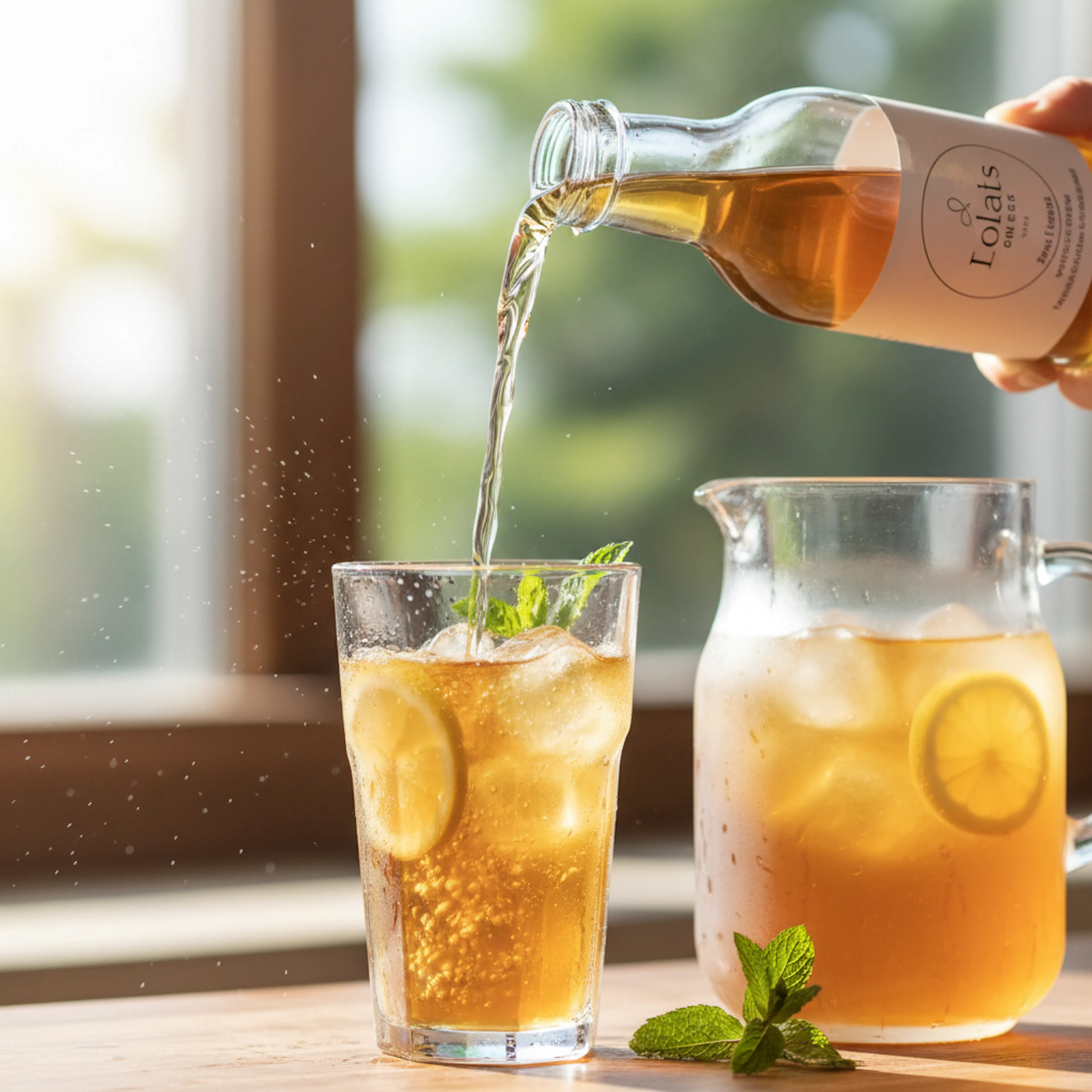 beverage being poured