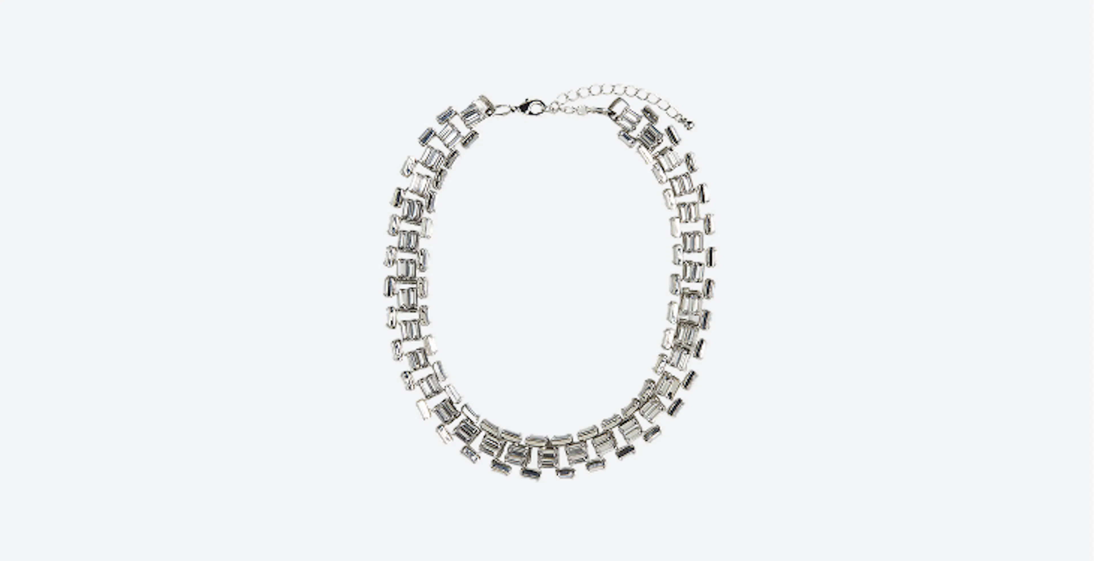 A necklace on a clean background