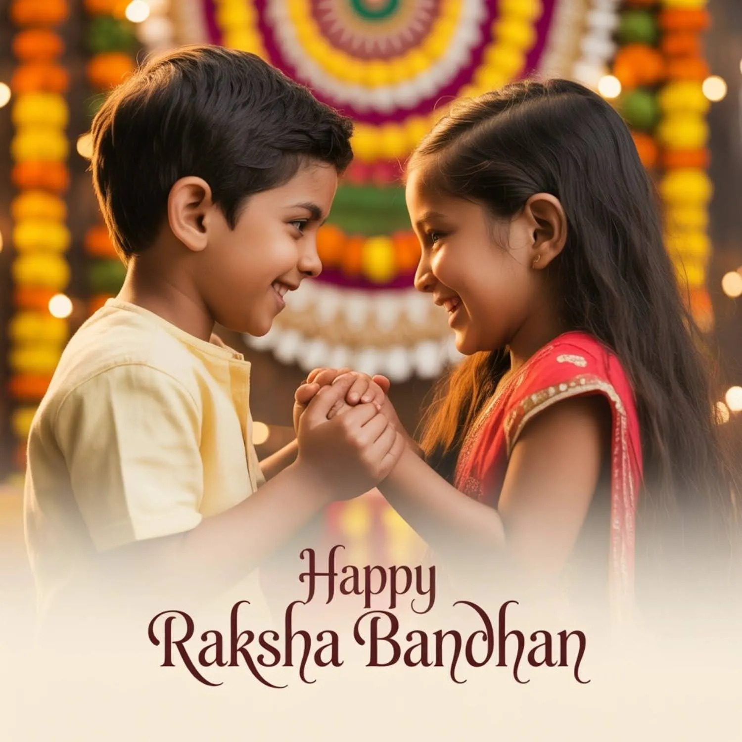 Rakhi Wishes Photo Card