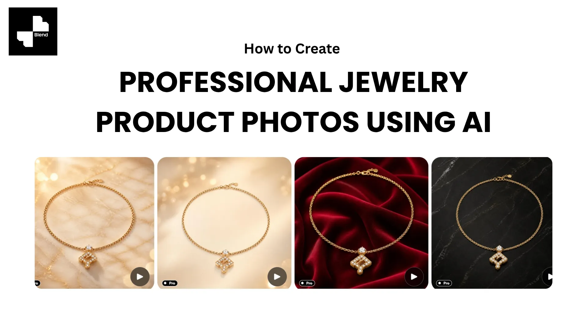 How to Create Professional Jewelry Product Photos Using AI