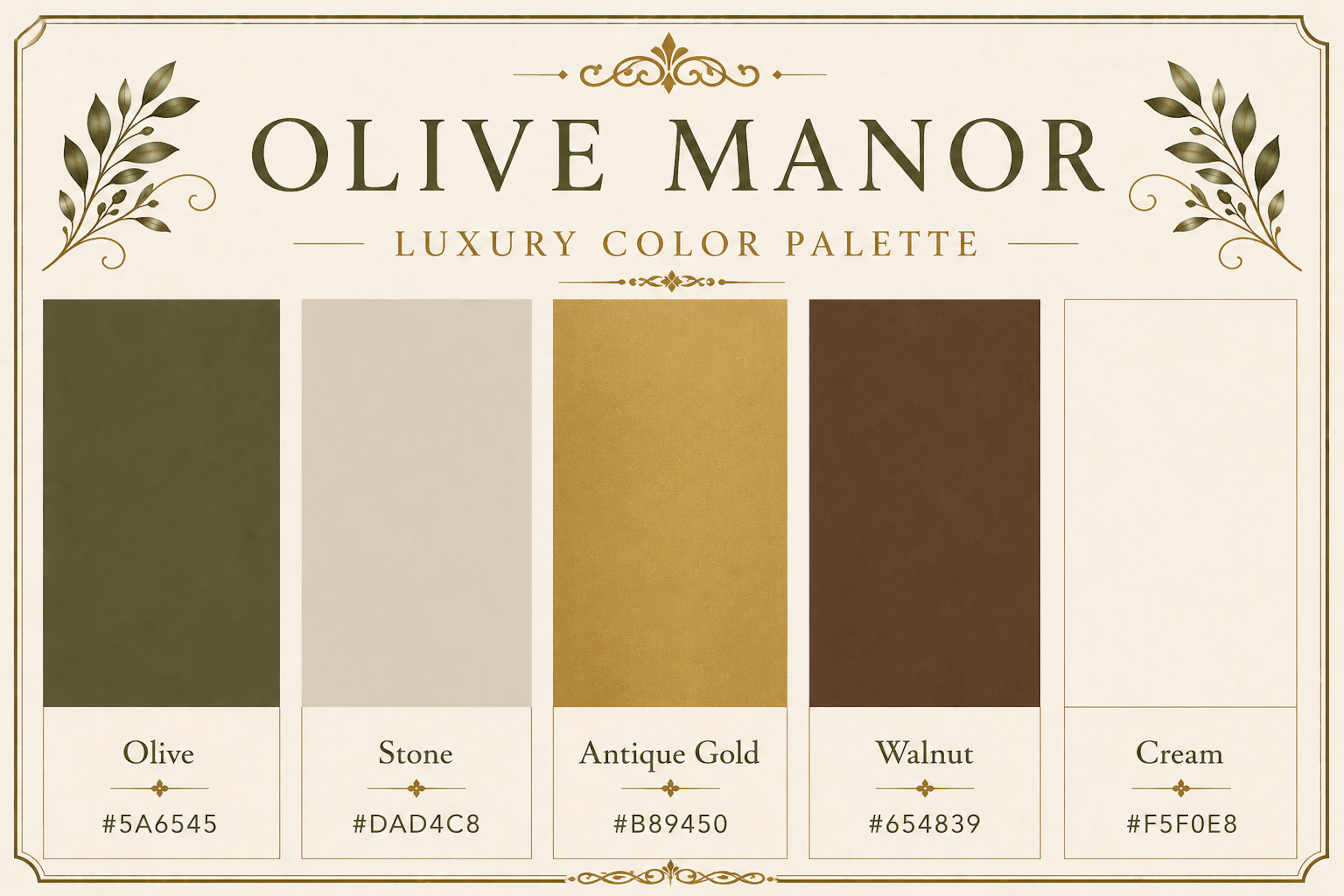 luxury color palette