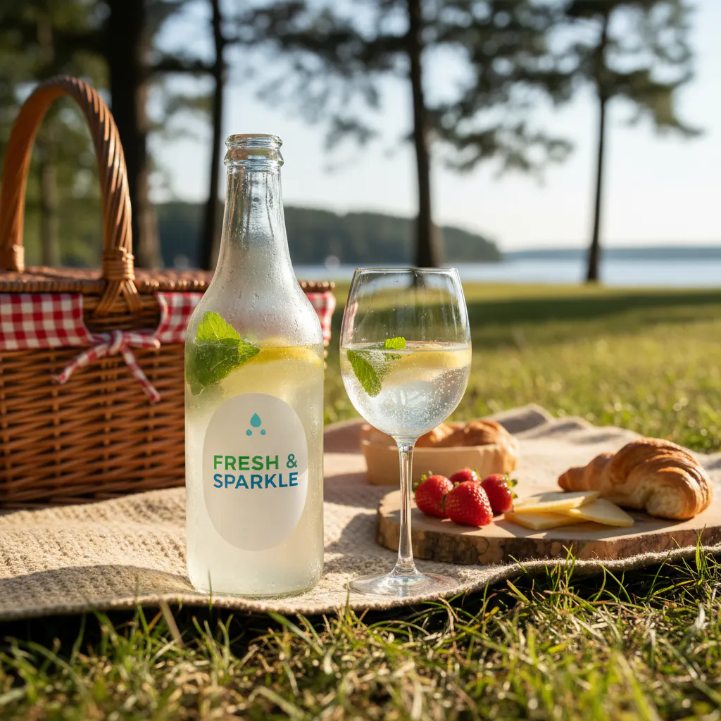 sparkling water picnic