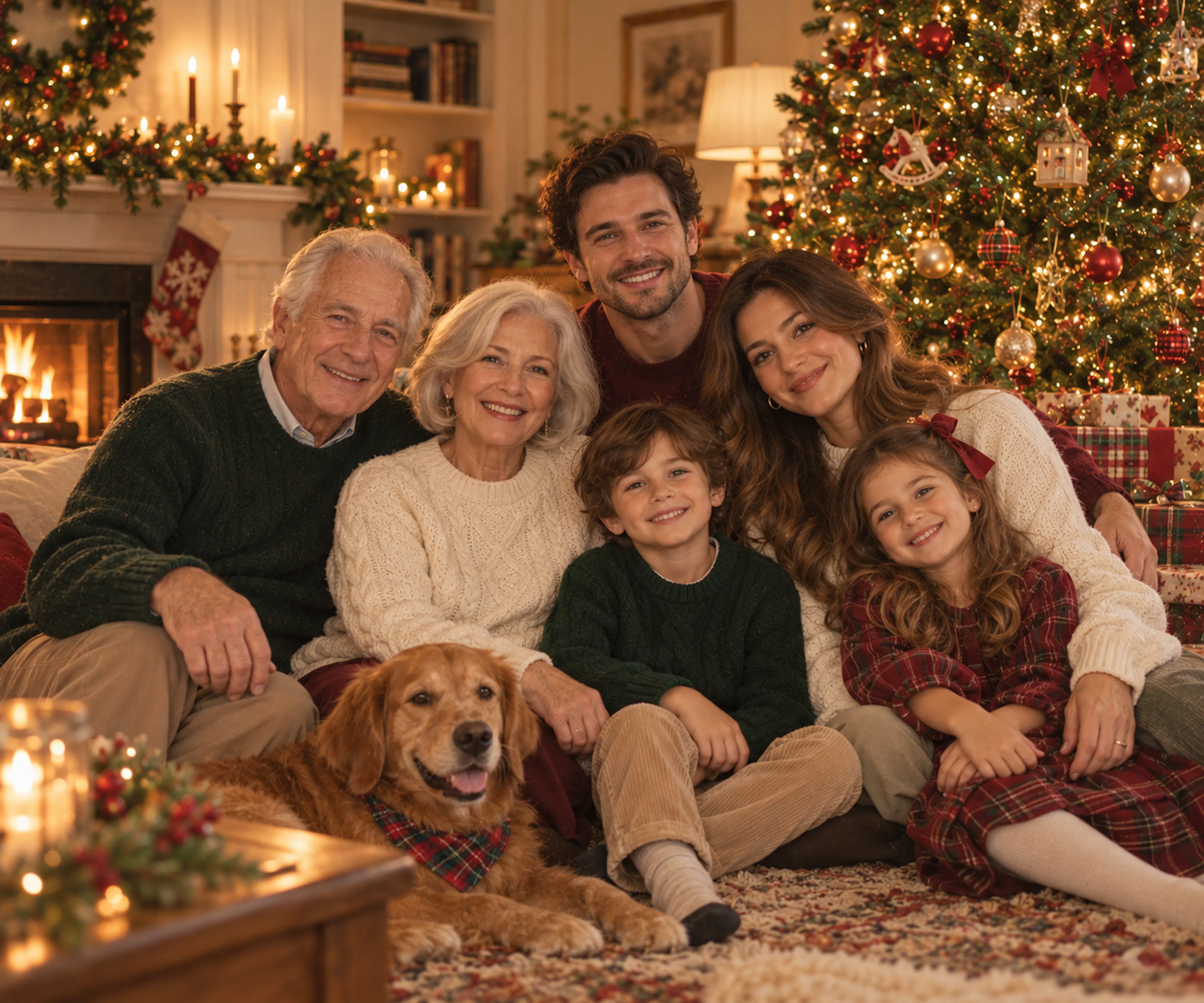 family portrait christmas 