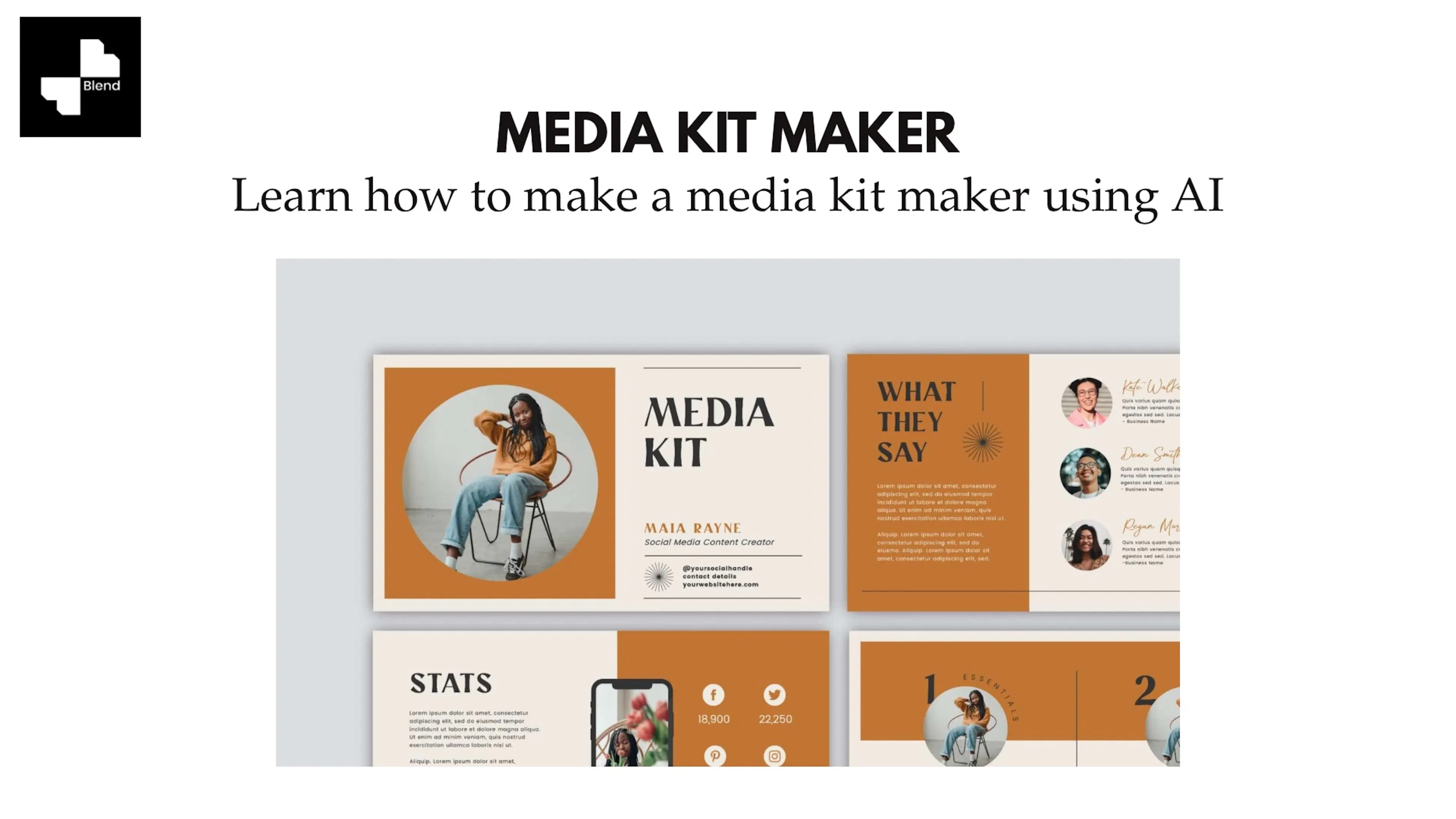 media kit maker