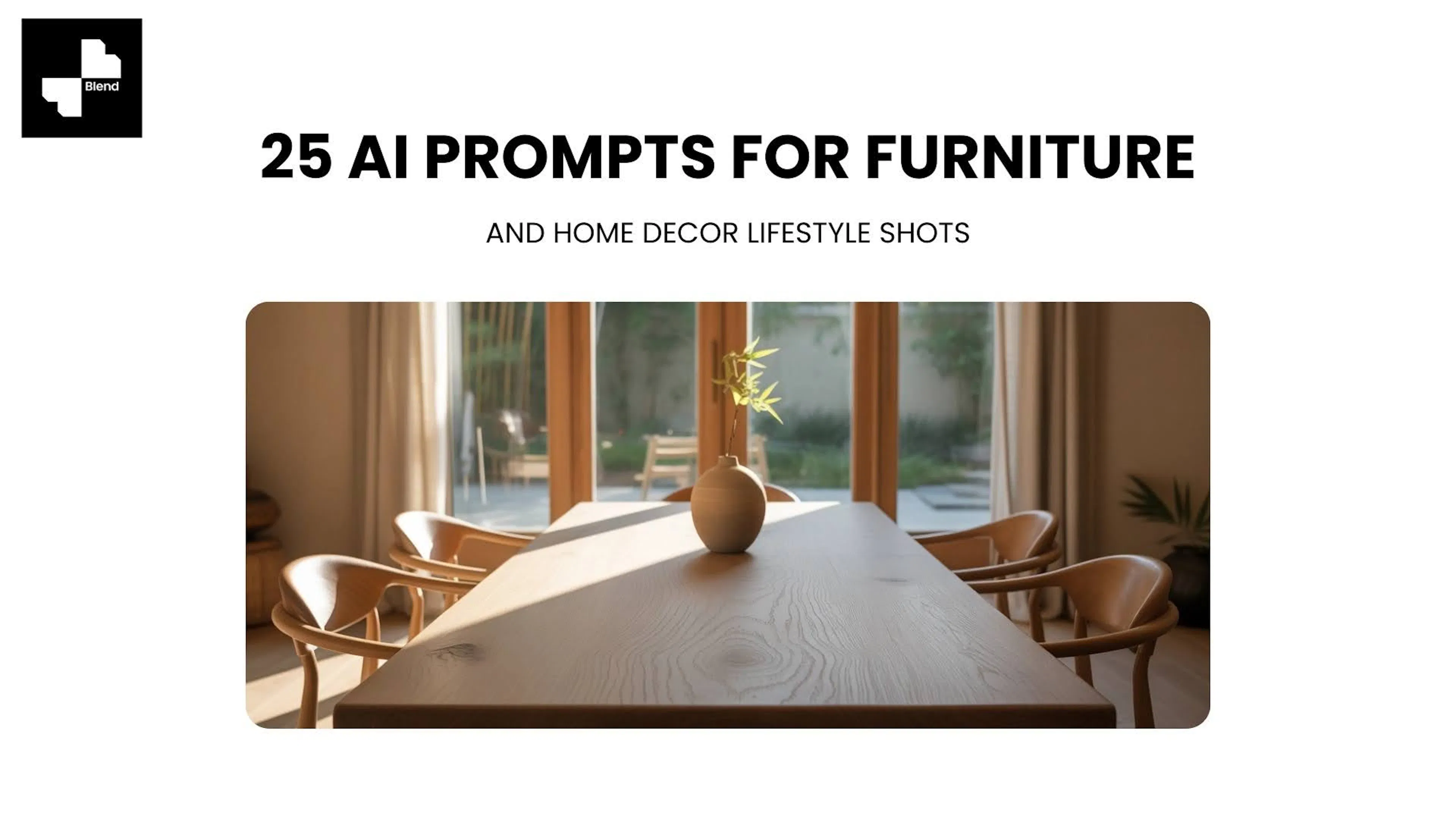25 AI Prompts for Furniture and Home Decor Lifestyle Shots