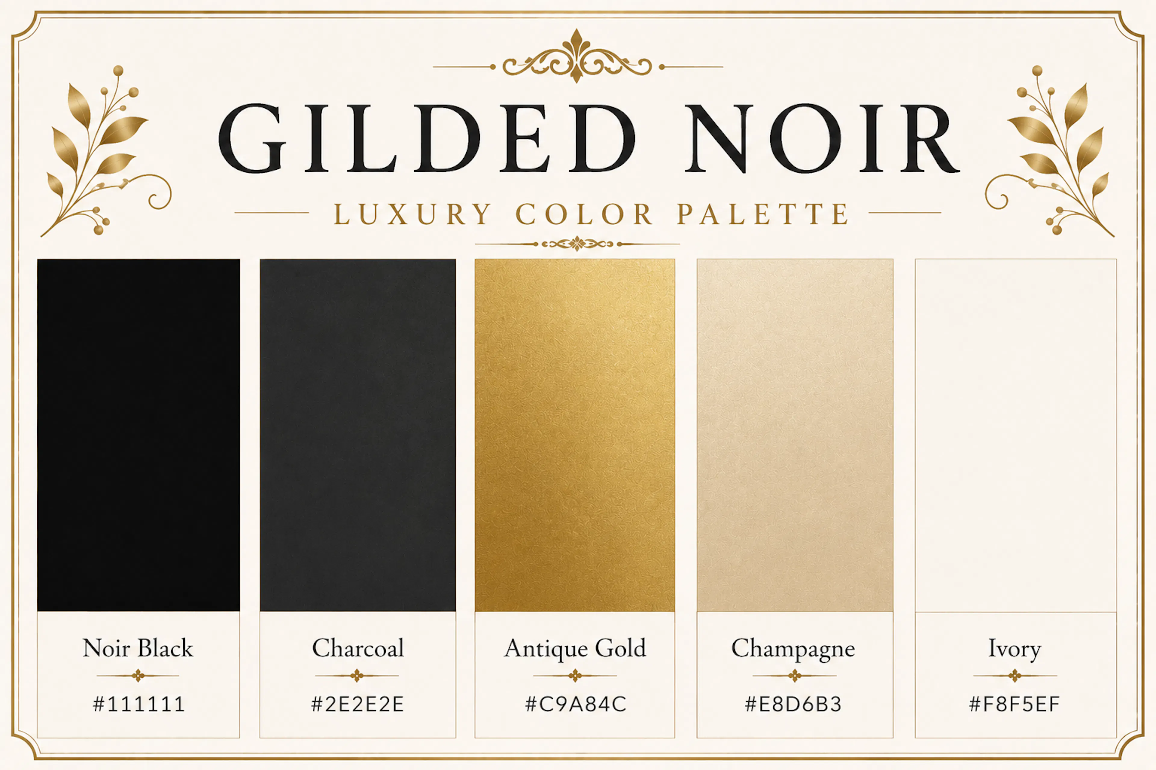 luxury color palette
